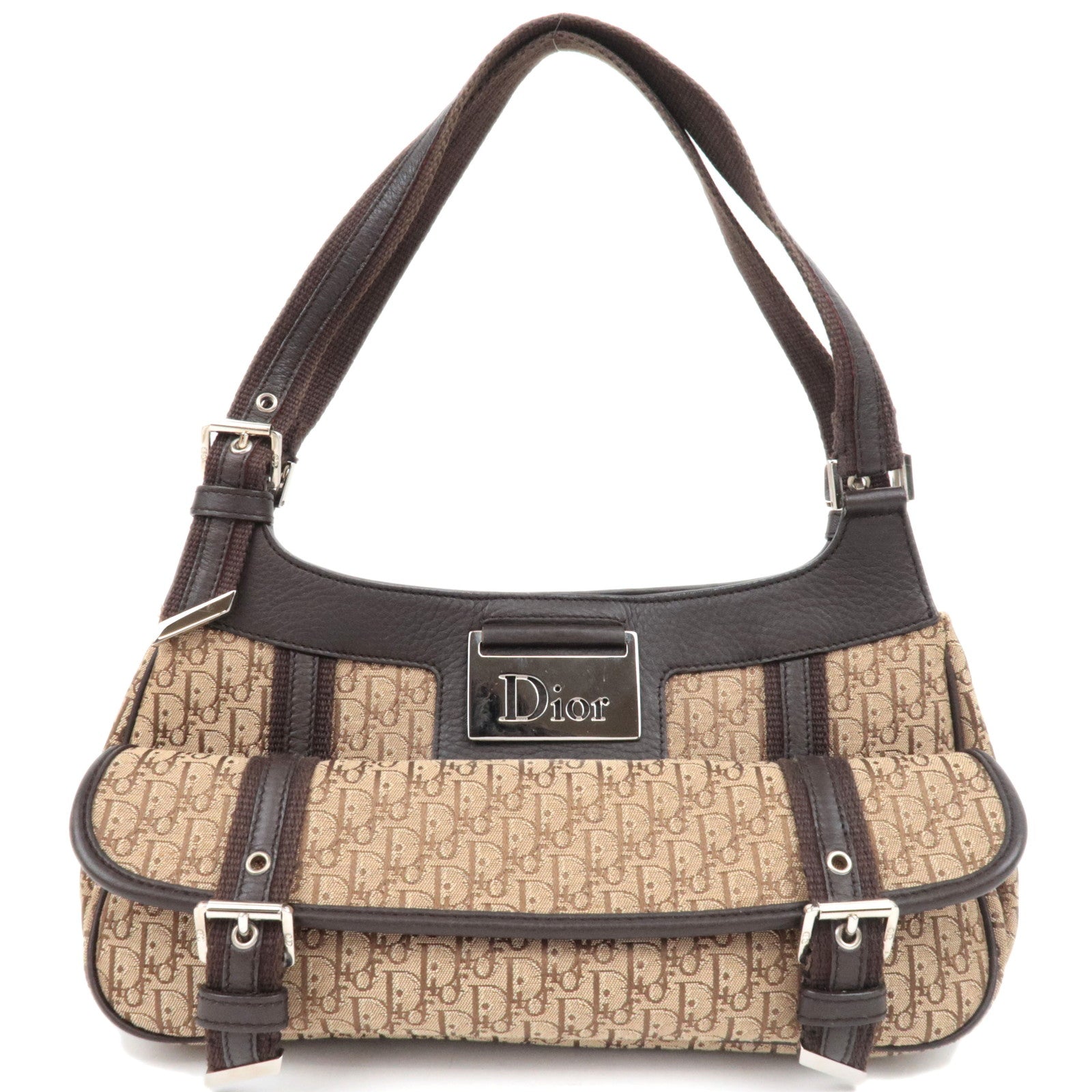 Christian Dior Trotter Street Chic Handtas Bruin *Stofzak