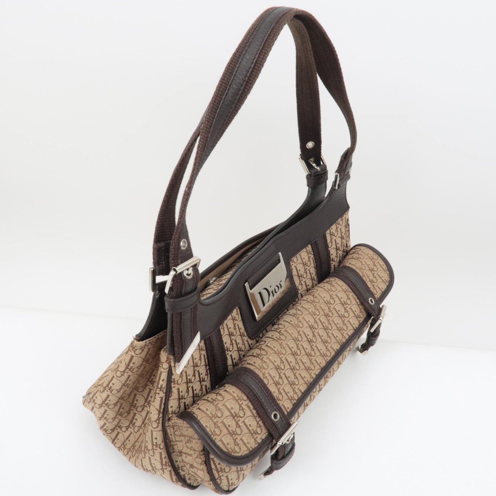 Christian Dior Trotter Street Chic Hand Bag Brown *Dust bag