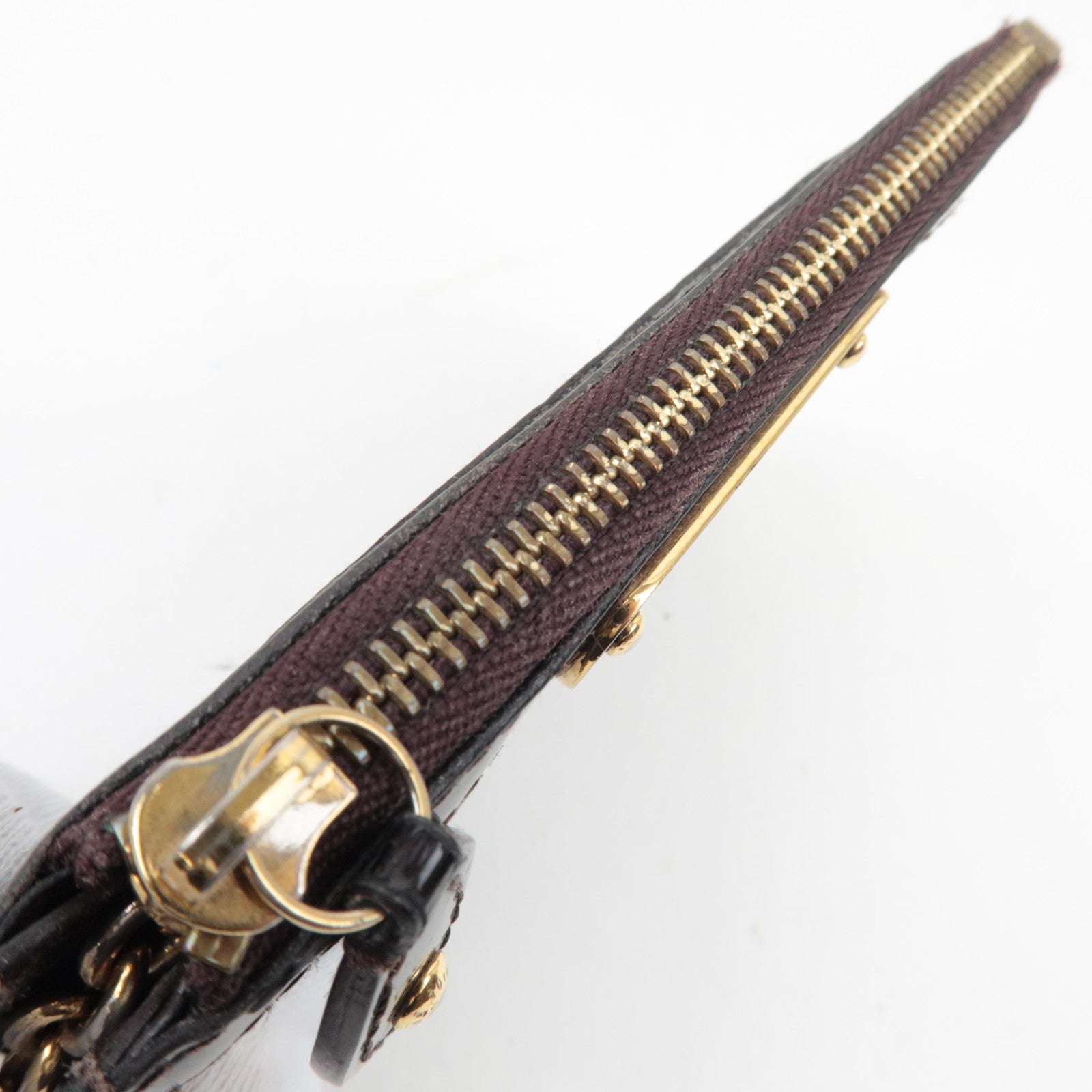 Louis Vuitton Vernis Pochette Cles NM Coin Case Amarante M93557/ CA5007 *Box