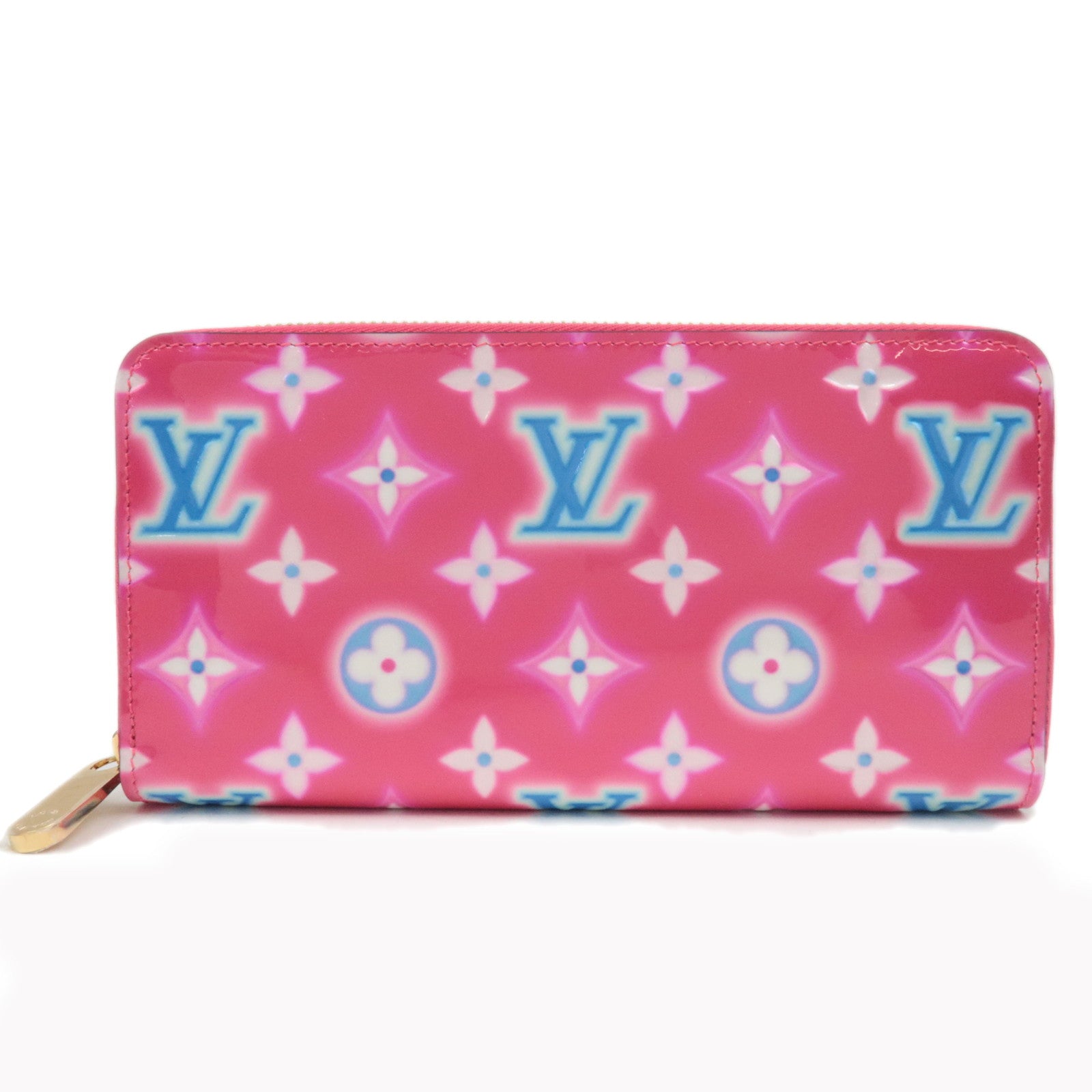 Louis Vuitton Monogram Vernis Zippy Wallet Valentine limited M81154 / IC Chip *Box, Dust bag