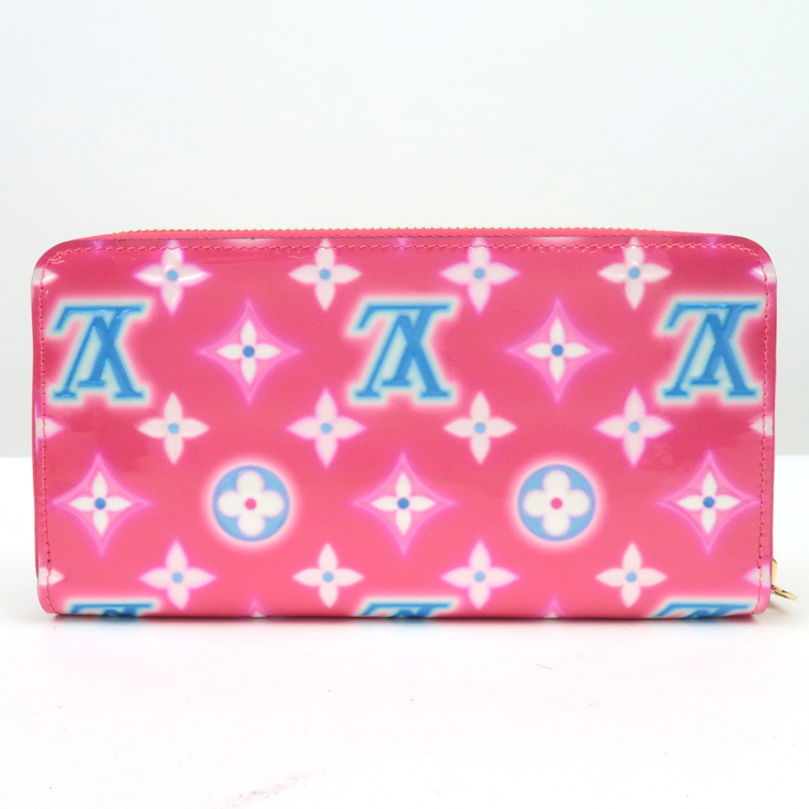 Louis Vuitton Monogram Vernis Zippy Wallet Valentine limited M81154 / IC Chip *Box, Dust bag