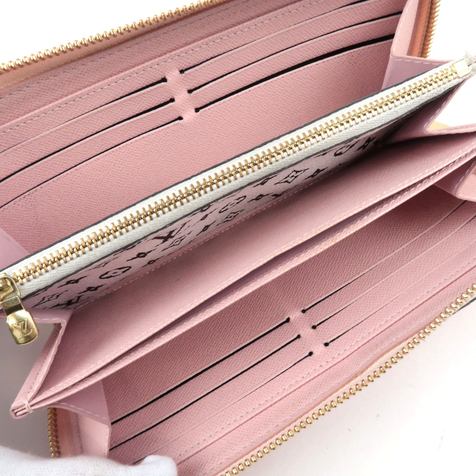 Louis Vuitton Monogram Vernis Zippy Wallet Red Pink M67550/CI1169 Box, Dust bag