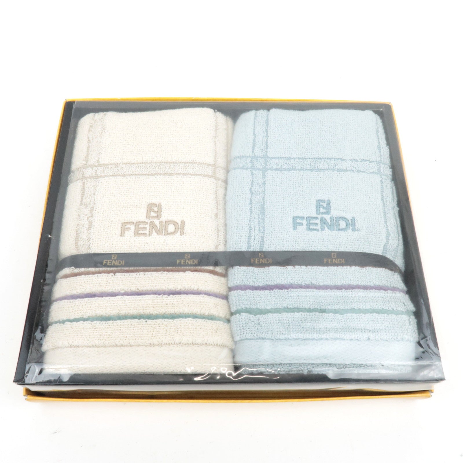 FENDI Set of 2 Cotton Towel Set *Box