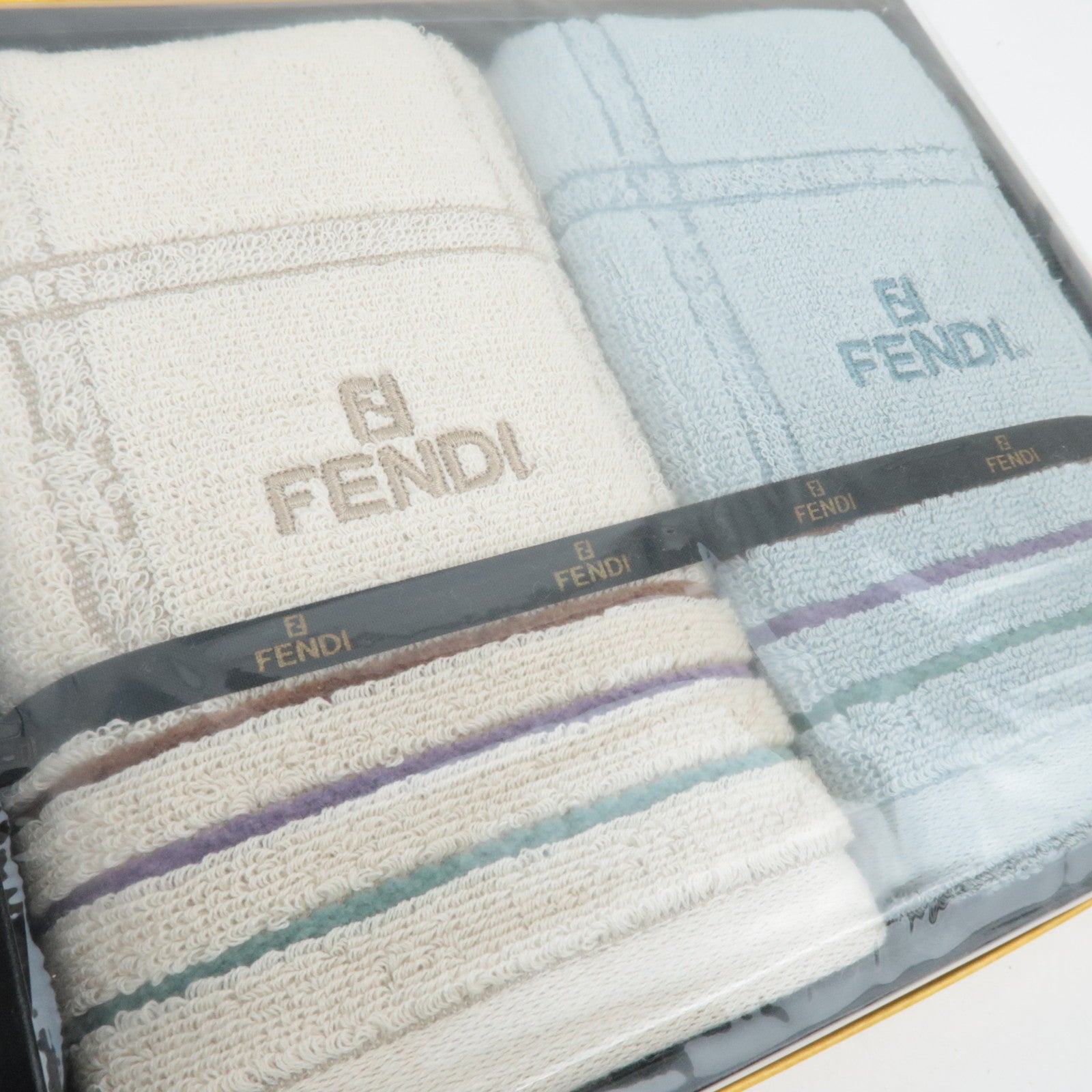 FENDI Set of 2 Cotton Towel Set *Box