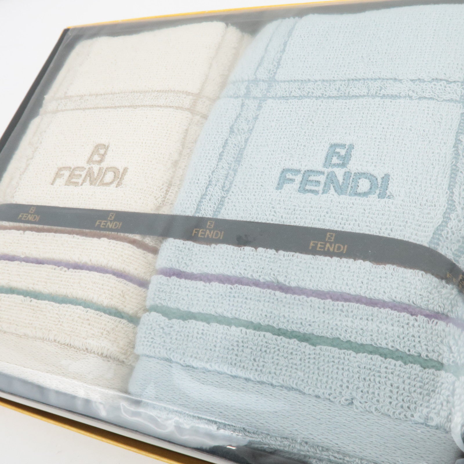 FENDI Set of 2 Cotton Towel Set *Box