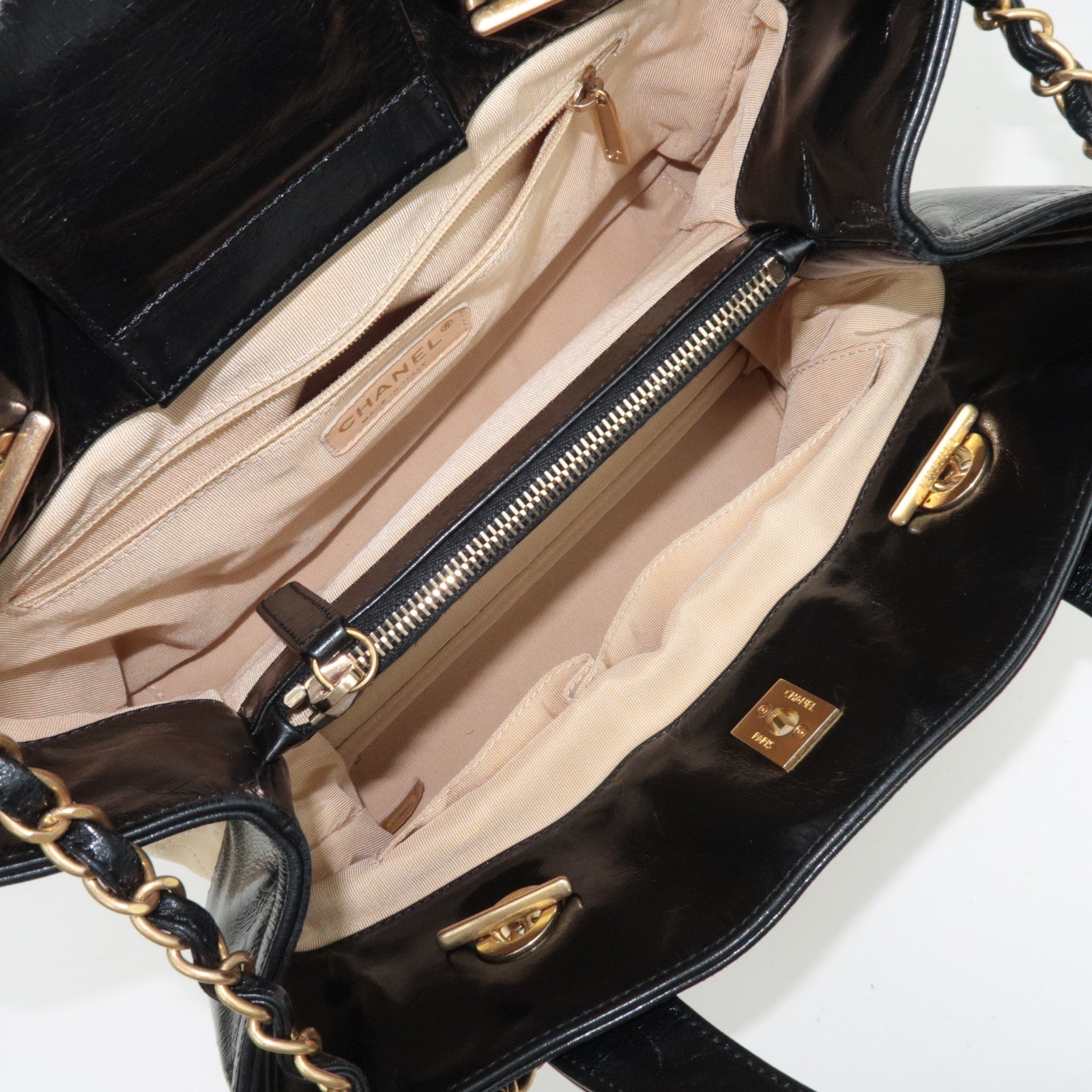 CHANEL In the Mix 2way Chain Bag Lambskin Gold HDW *Guarantee card