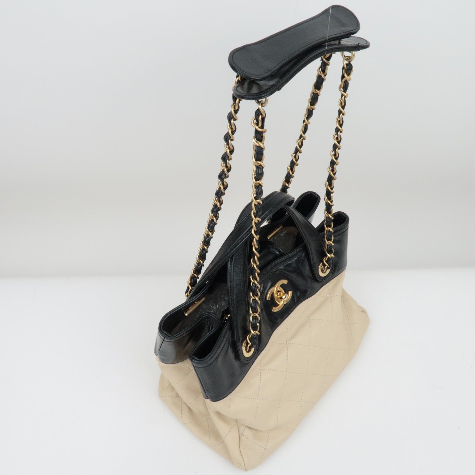 CHANEL In the Mix 2way Chain Bag Lambskin Gold HDW *Guarantee card