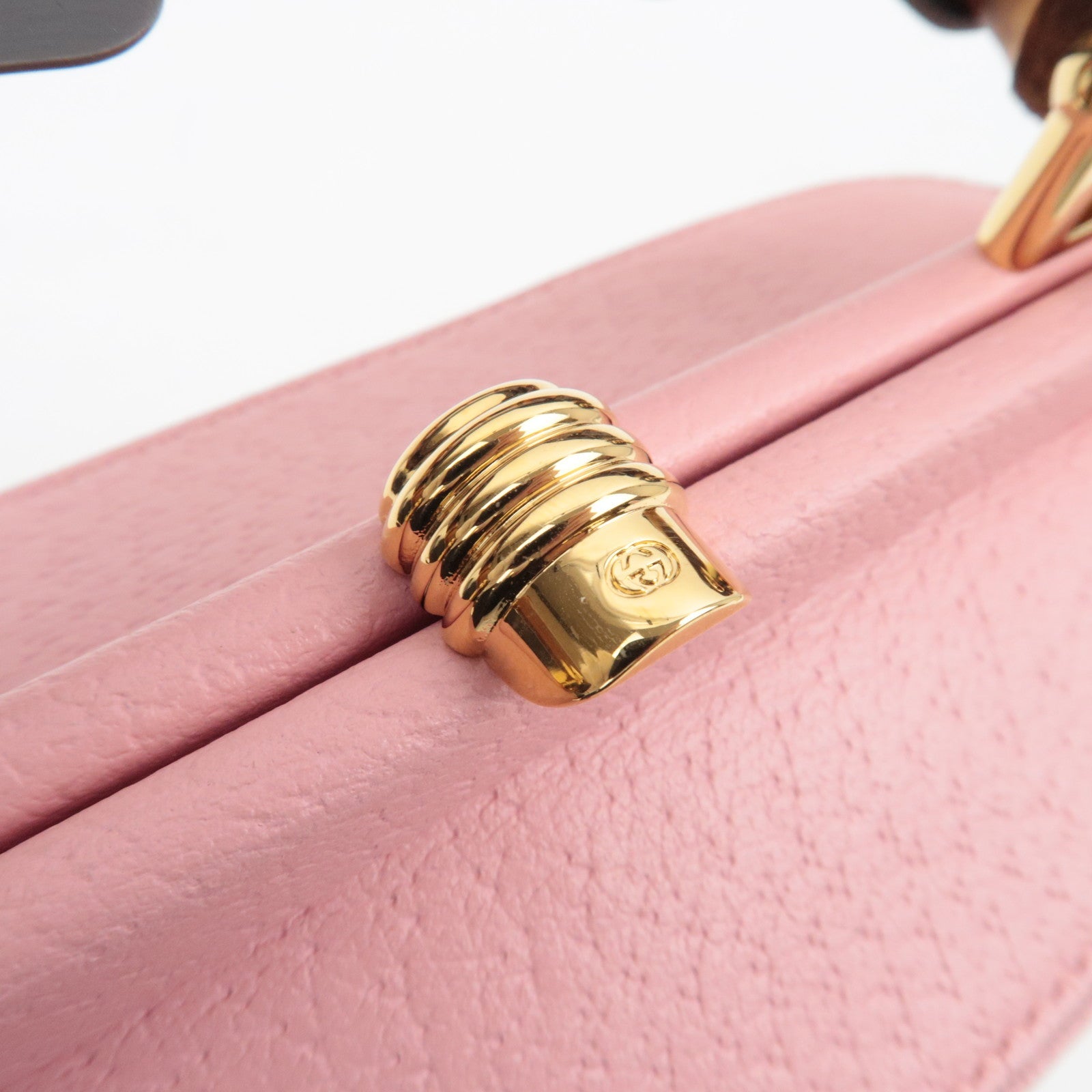 GUCCI Bamboo Mini Bucket 2WAY Bag Pink 616436 000926 *Dust Bag, Strap