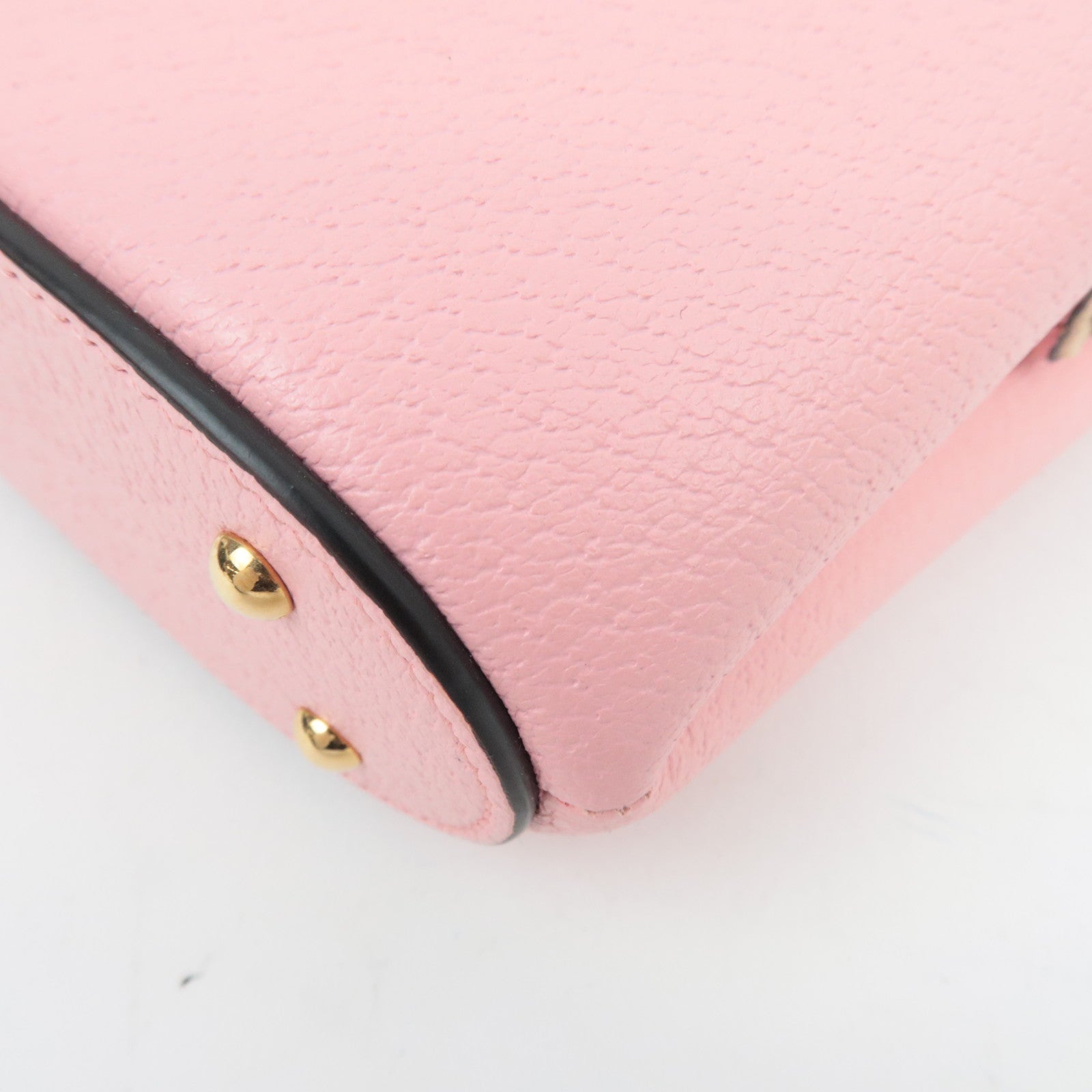 GUCCI Bamboo Mini Bucket 2WAY Bag Pink 616436 000926 *Dust Bag, Strap