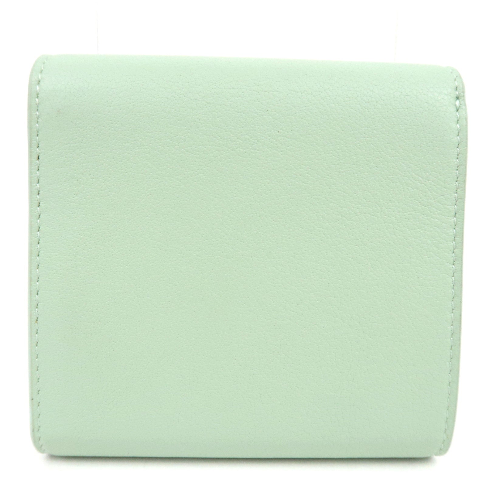 BALENCIAGA Paper Wallet Tri fold Wallet Light Green 637450 *Box, Dust Bag