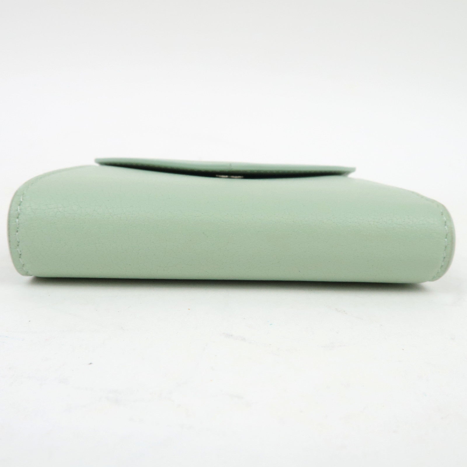 BALENCIAGA Paper Wallet Tri fold Wallet Light Green 637450 *Box, Dust Bag
