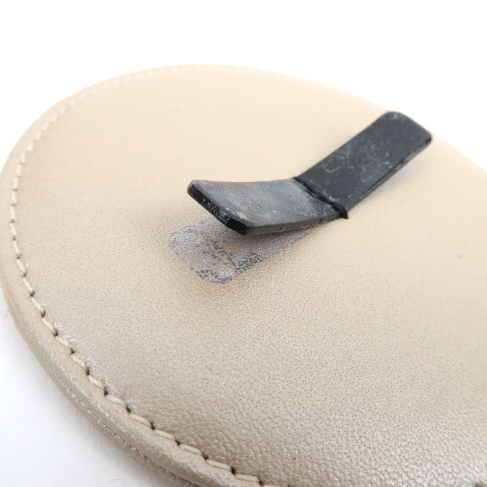 LOEWE Patnent Circle Pouch With Mirror Inside Black