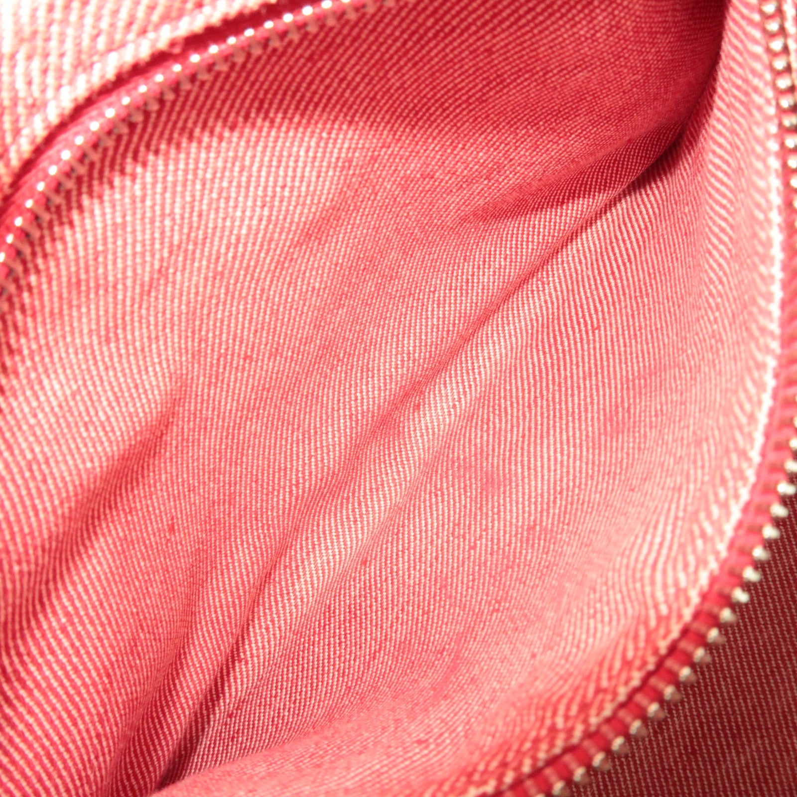 MIU MIU Denim 2WAY Tote Bag Rood 5BA219 *Band