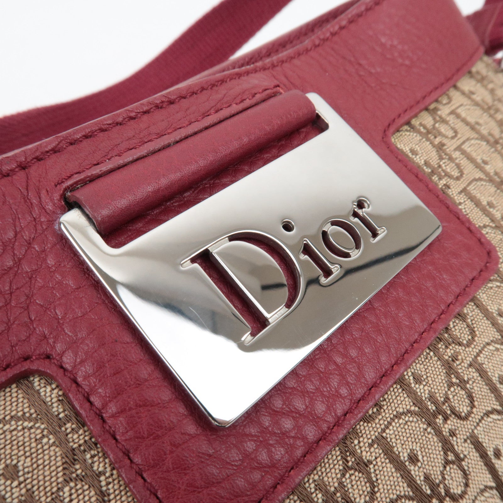 Dior Trotter Street Chic Mini Shoulder Bag Beige Red *Dust Bag