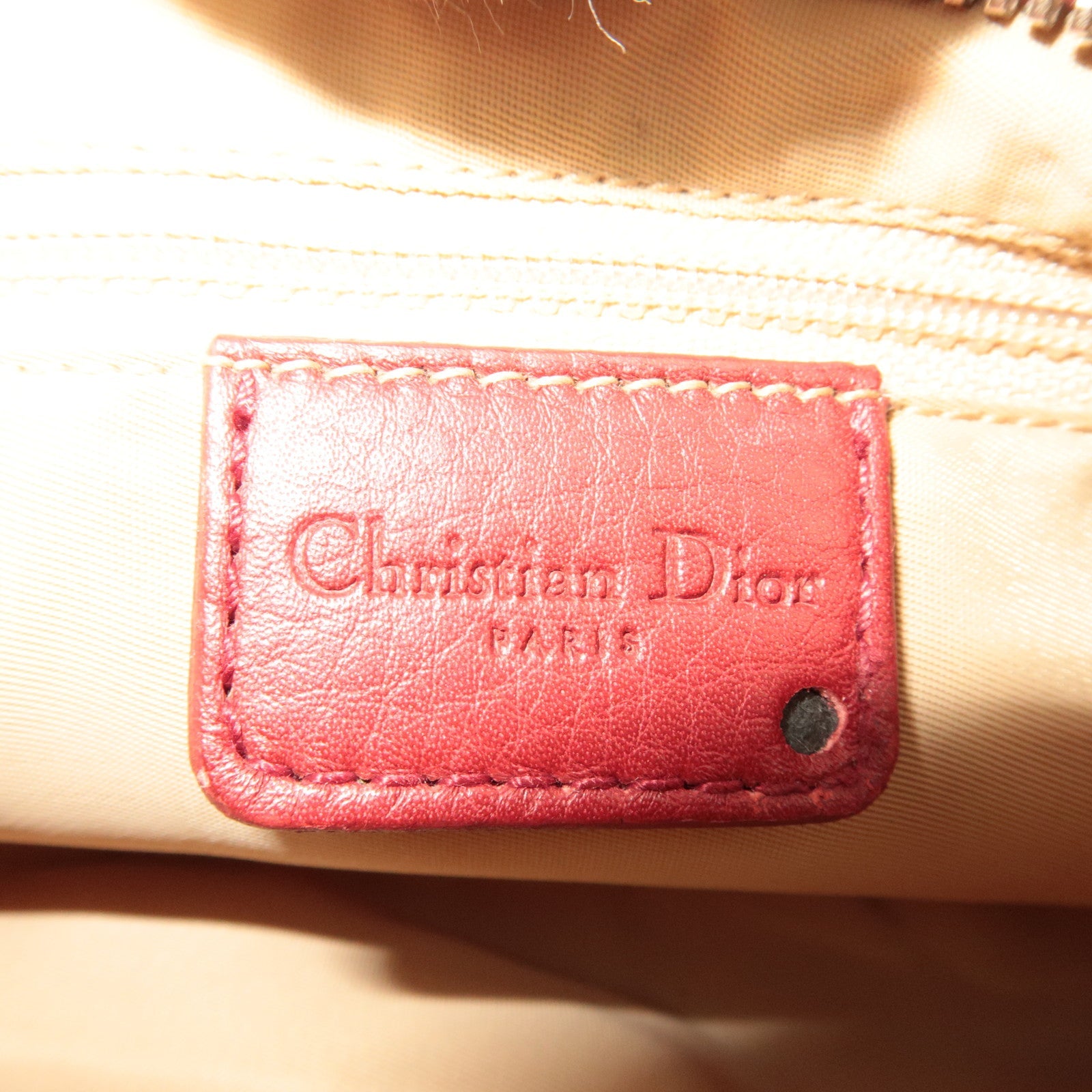 Dior Trotter Street Chic Mini Shoulder Bag Beige Red *Dust Bag