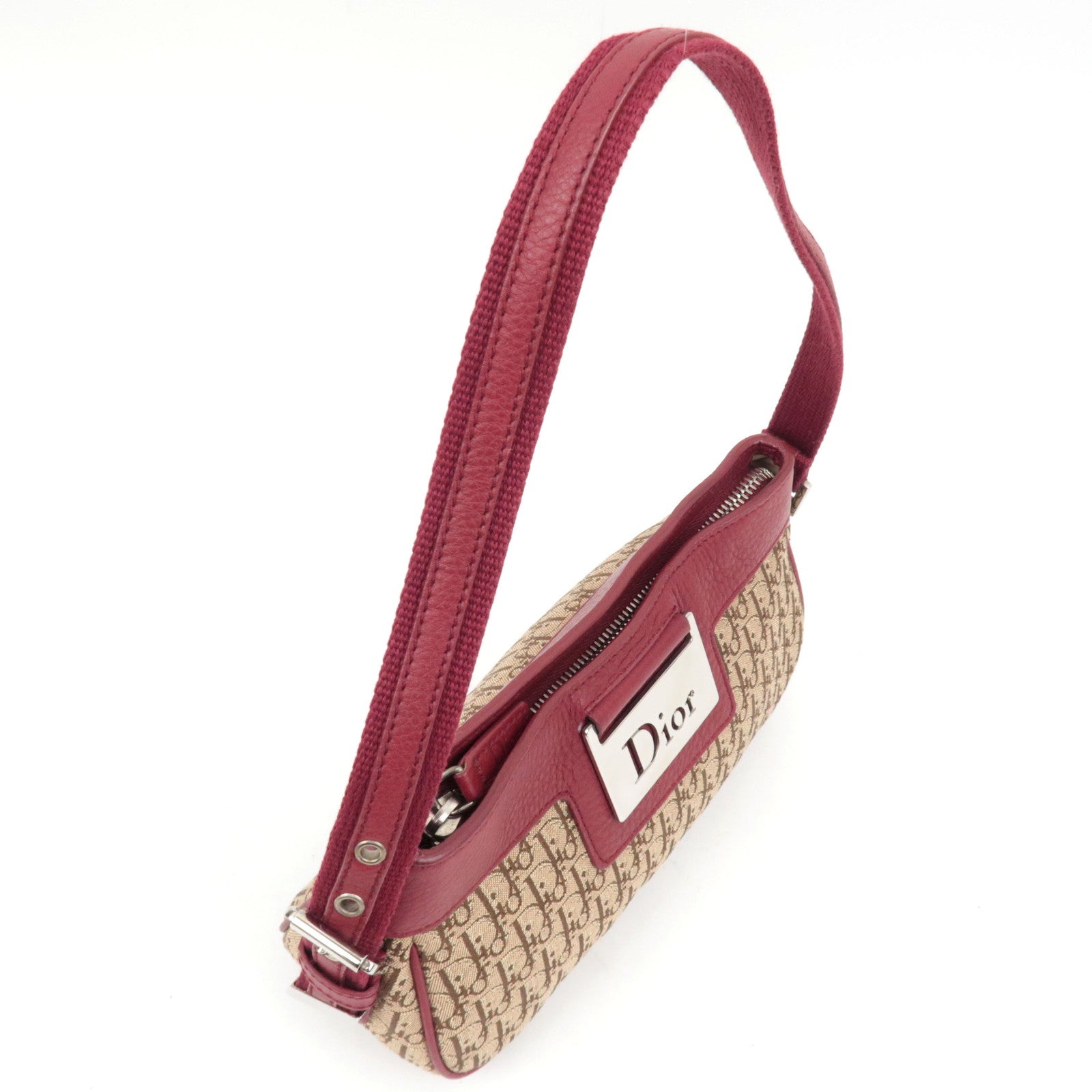 Dior Trotter Street Chic Mini Shoulder Bag Beige Red *Dust Bag