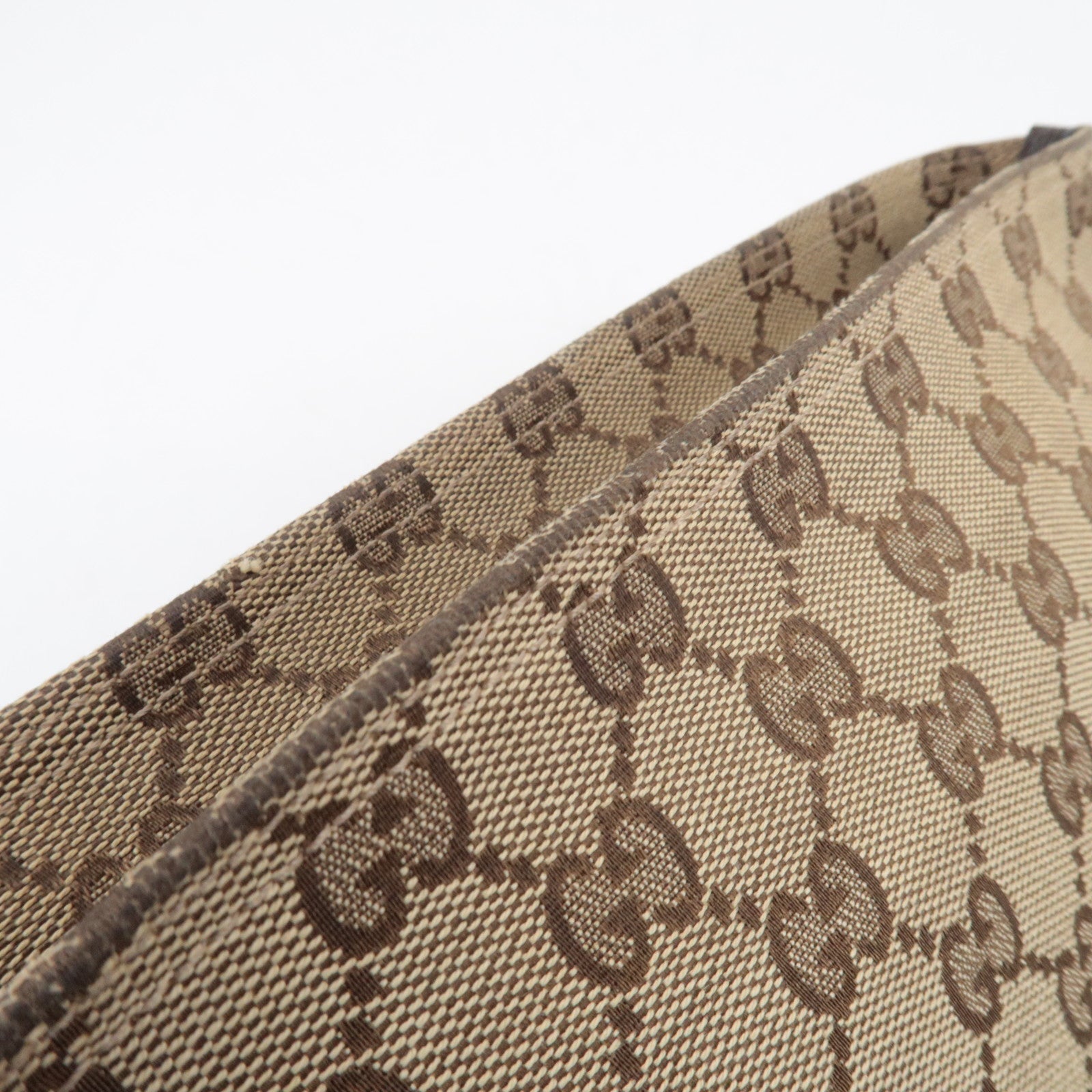 GUCCI GG Canvas Sherry Schoudertas Beige 189749