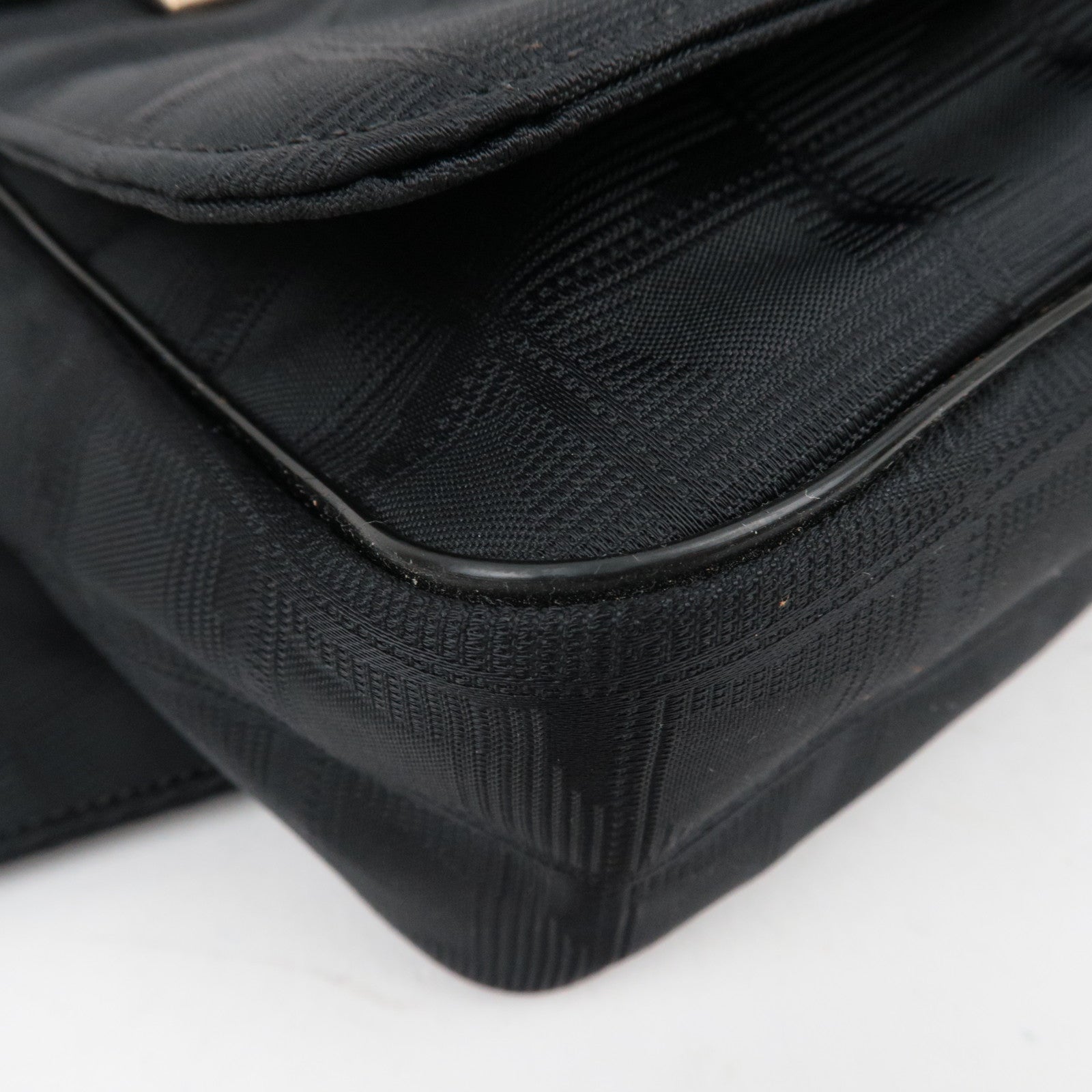 CHANEL New Travel Line Nylon Jacquard Waist Bag Black *G Card