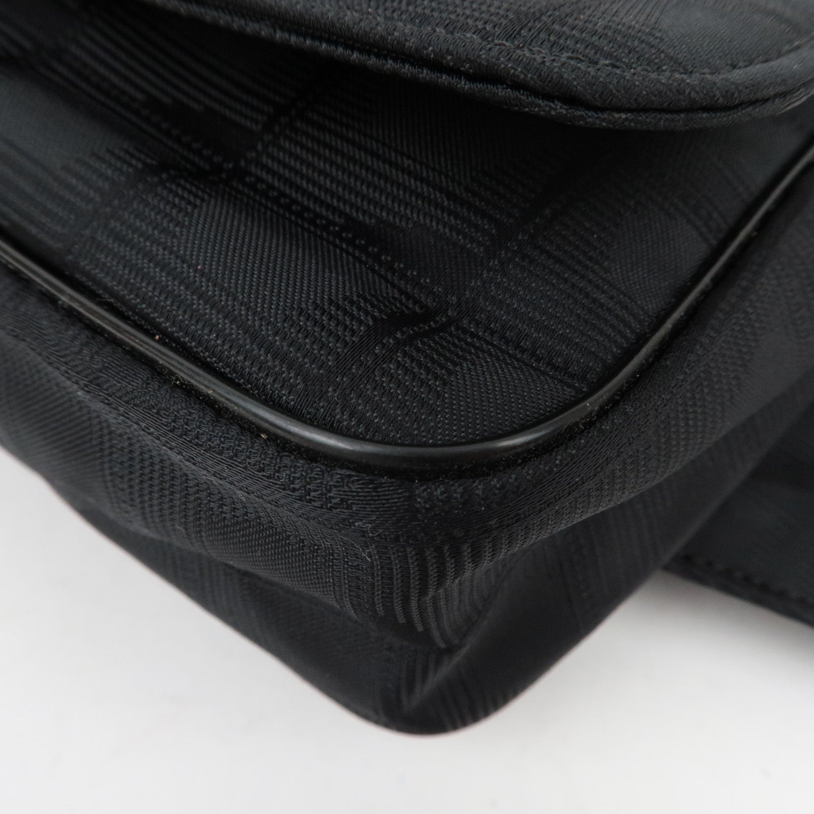 CHANEL New Travel Line Nylon Jacquard Waist Bag Black *G Card