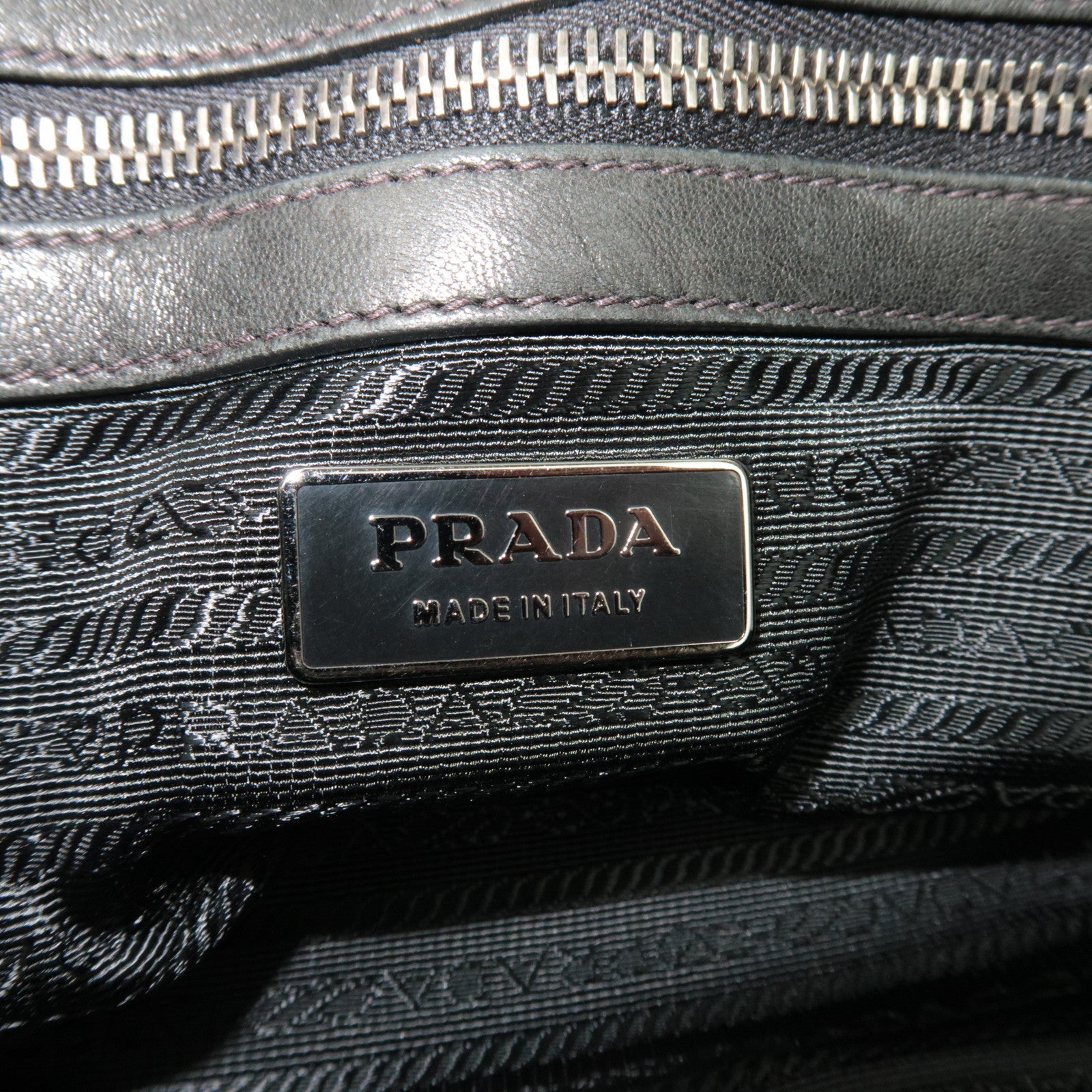 PRADA Nylon Gathered 2WAY Hand Bag Black BL0397 ※Dust Bag, Strap, G card, Name tag