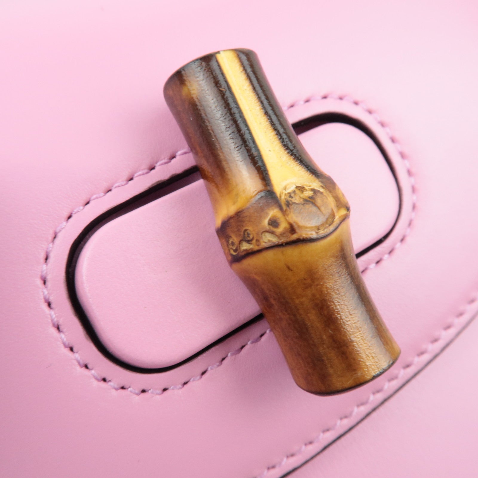 GUCCI Bamboo Mini 3WAY Shoulder Bag Pink 702106 *Dust bag, Strap