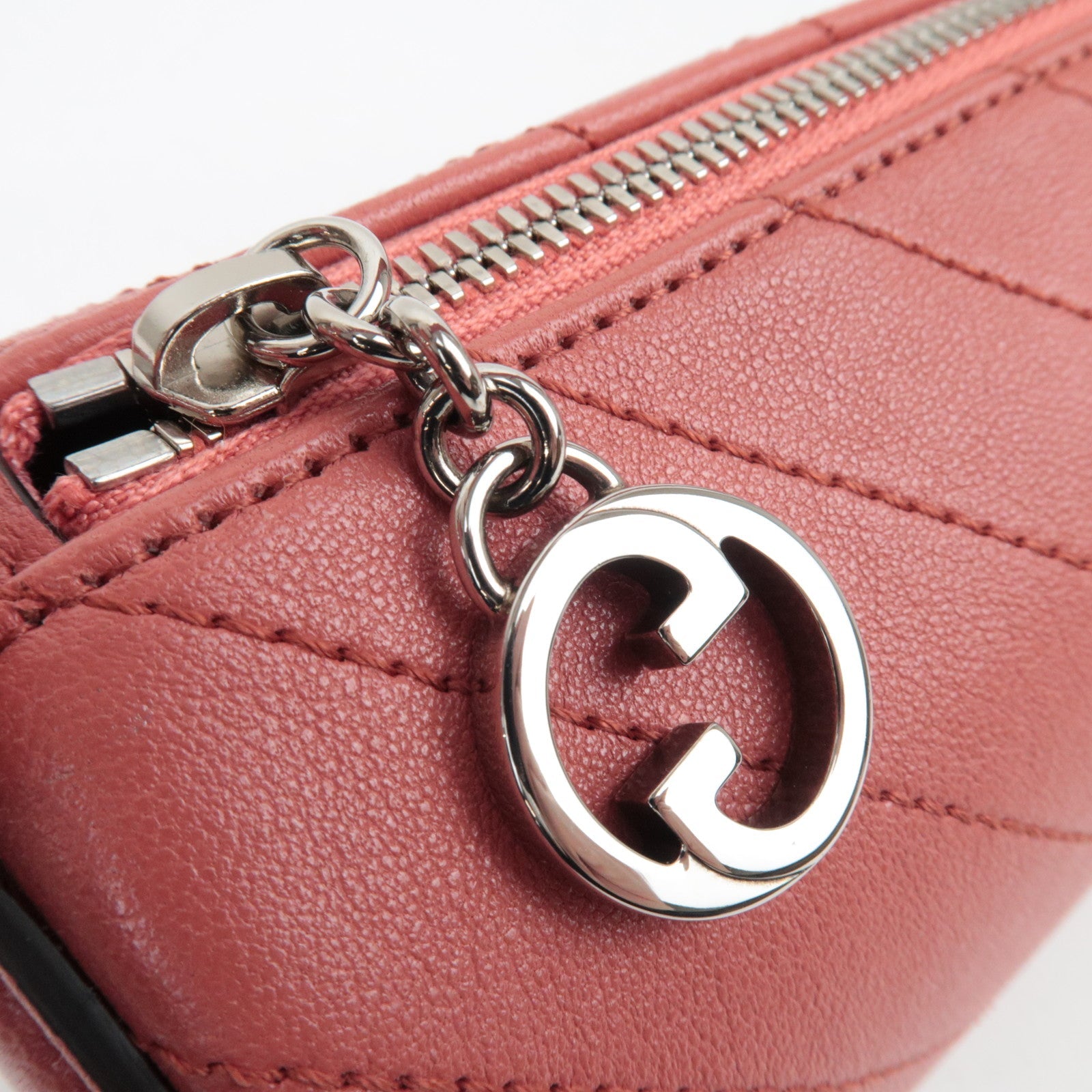 GUCCI Blondie Leather Shoulder Bag Pink 760170 *Dust Bag