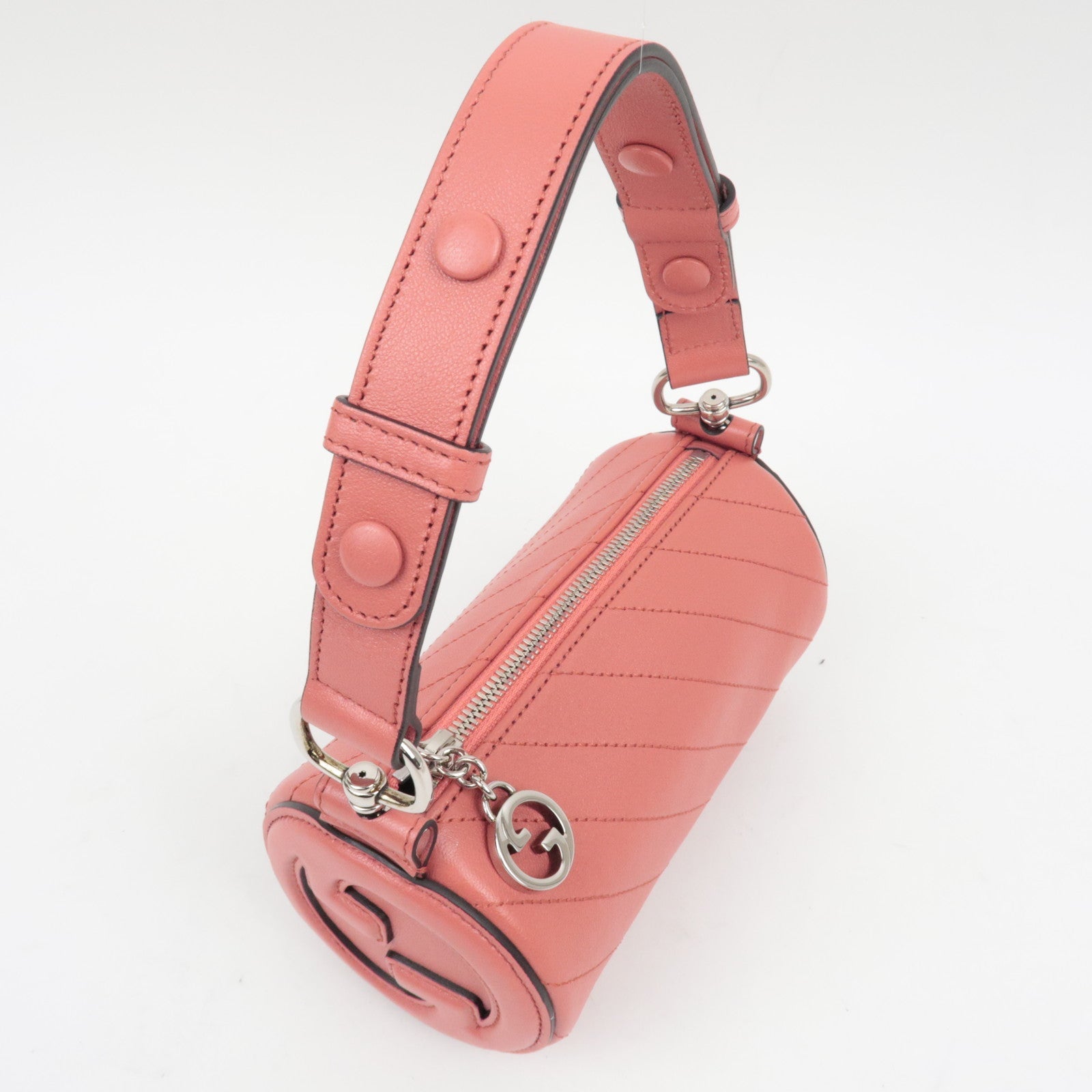 GUCCI Blondie Leather Shoulder Bag Pink 760170 *Dust Bag