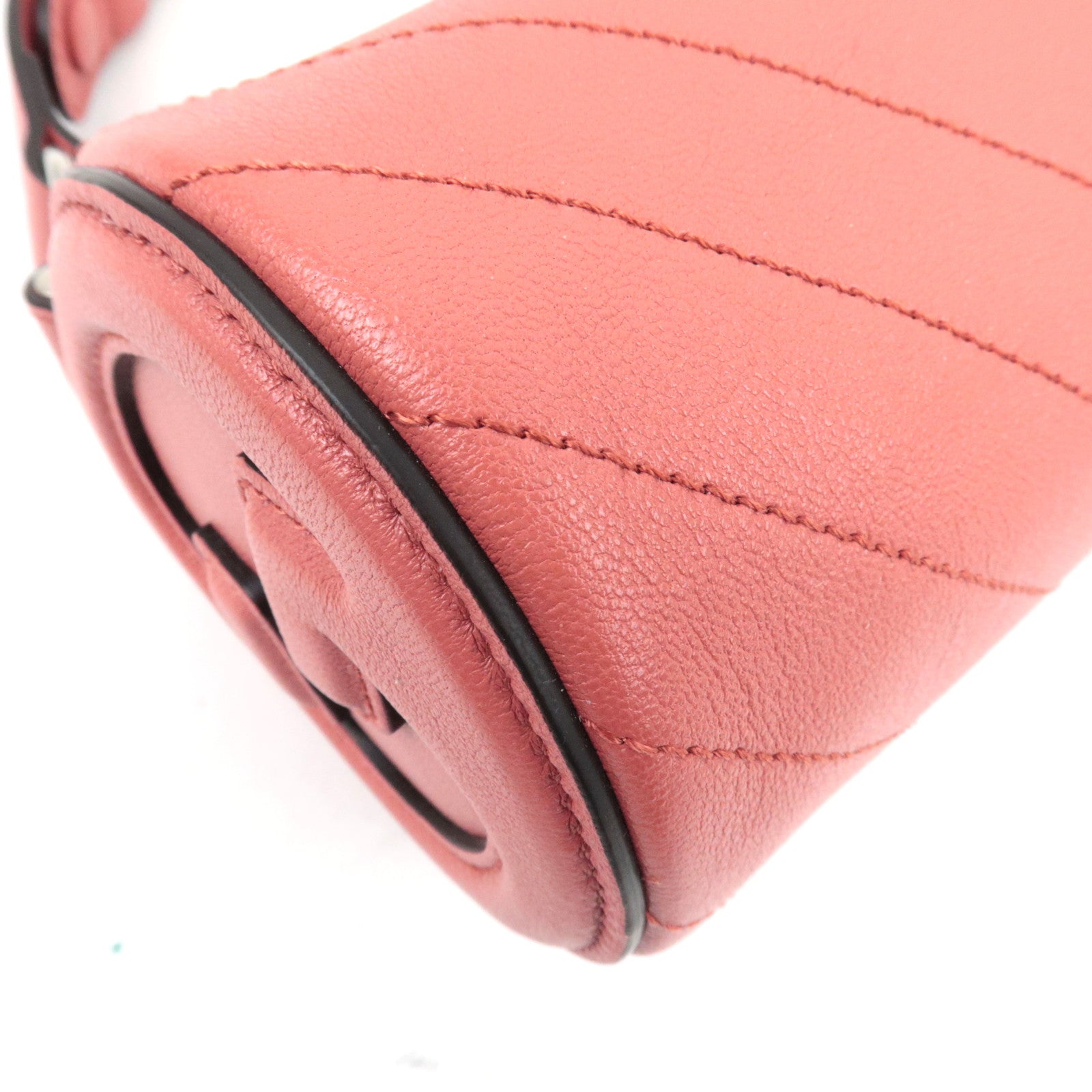 GUCCI Blondie Leather Shoulder Bag Pink 760170 *Dust Bag