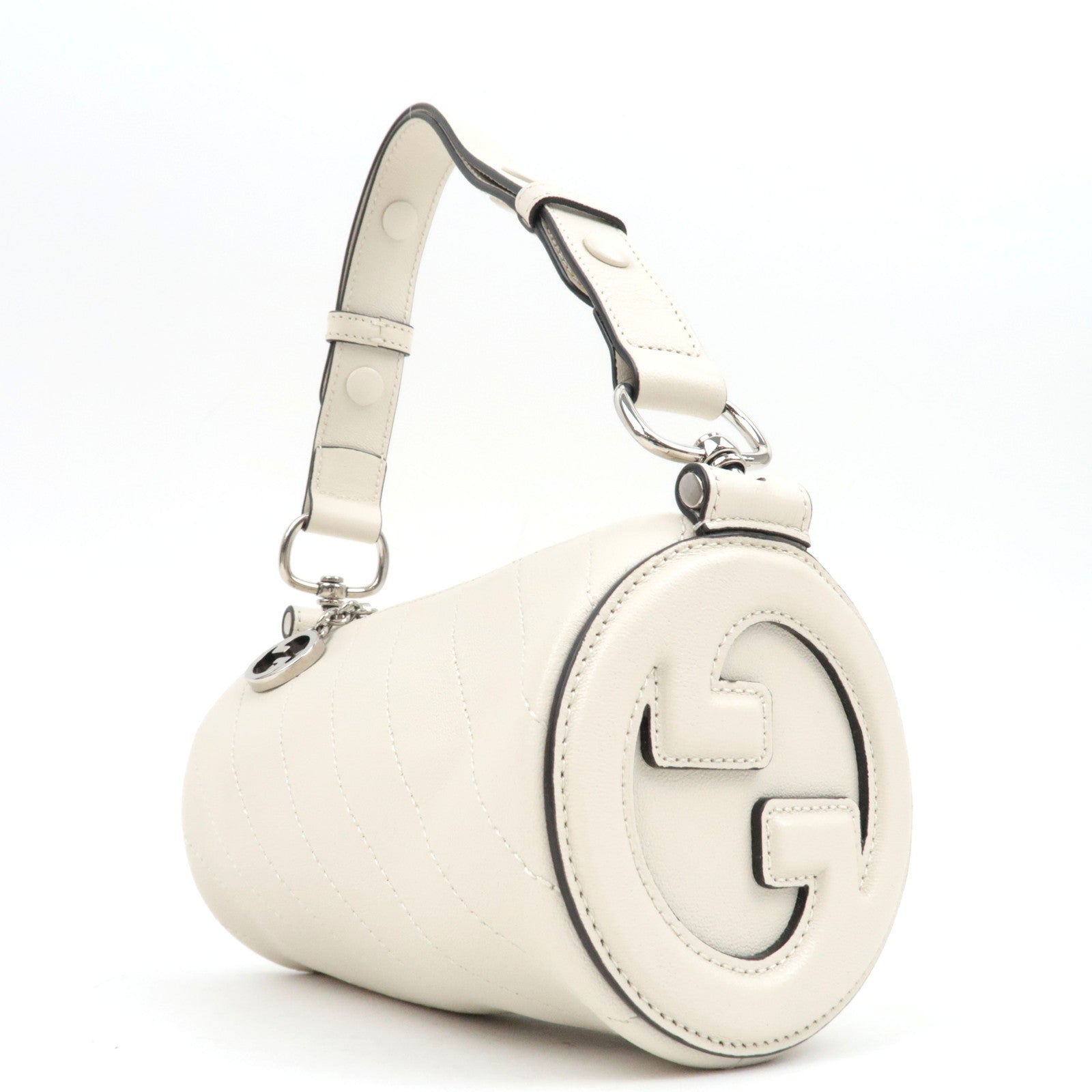 GUCCI Blondie Leather Shoulder Bag White 760170 *Dust Bag