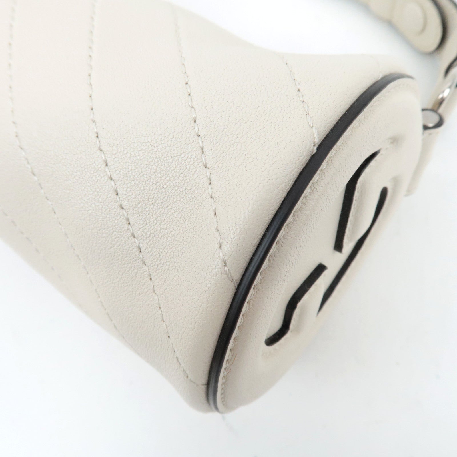 GUCCI Blondie Leather Shoulder Bag White 760170 *Dust Bag