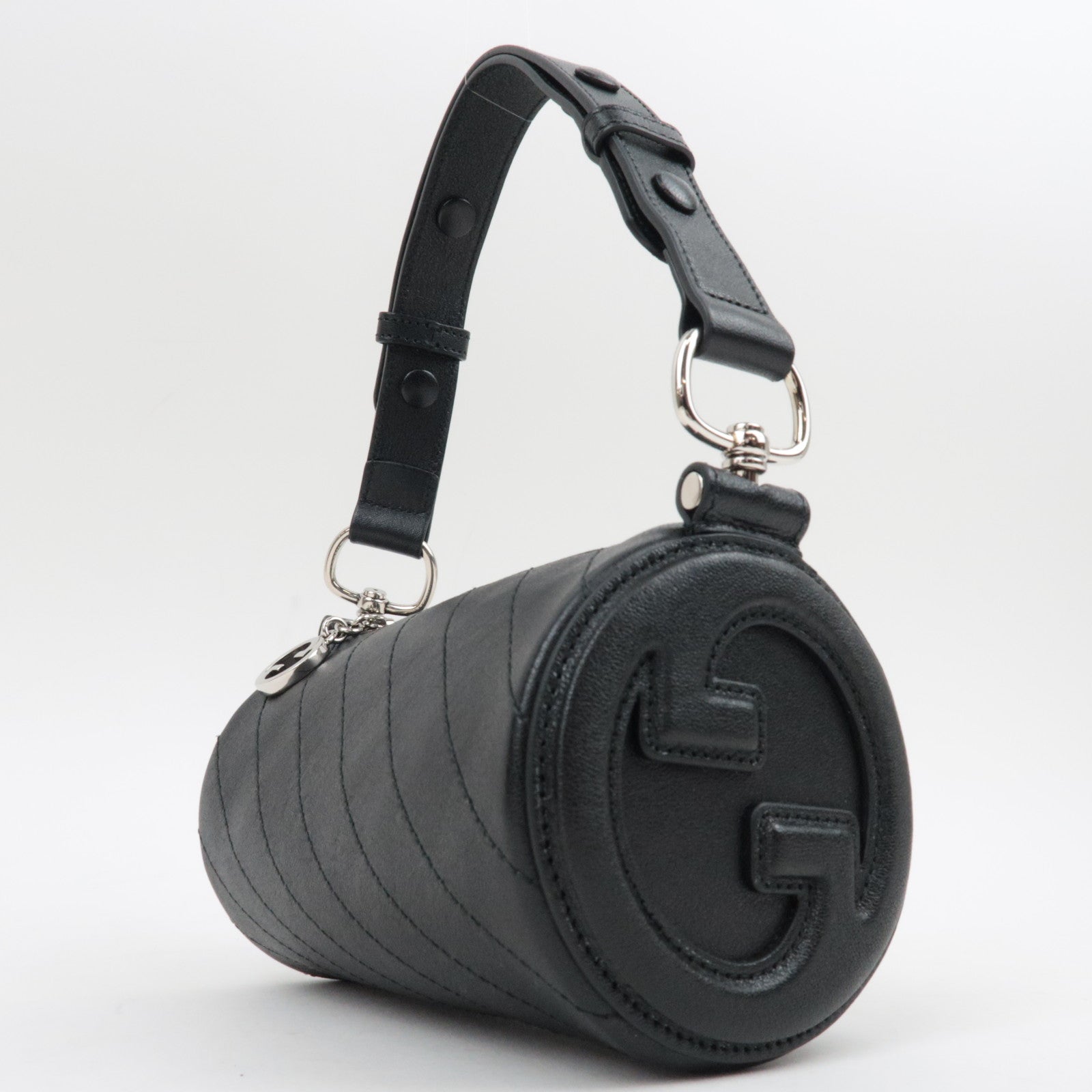 GUCCI Blondie Leather Shoulder Bag Black 760170 *Dust Bag