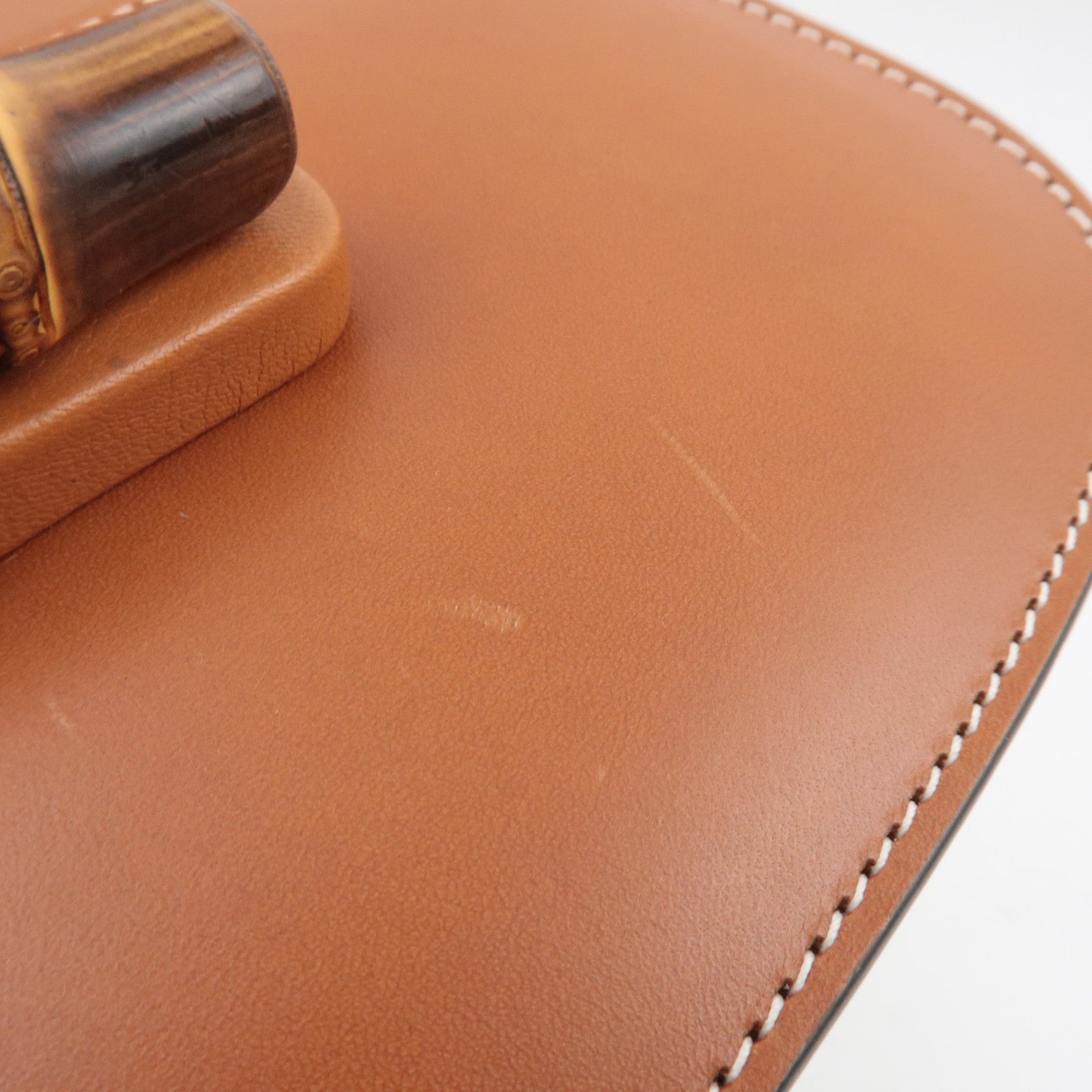 GUCCI Bamboo 1947 Leather 2WAY Mini Belt Bag Brown 681137 *Dust Bag