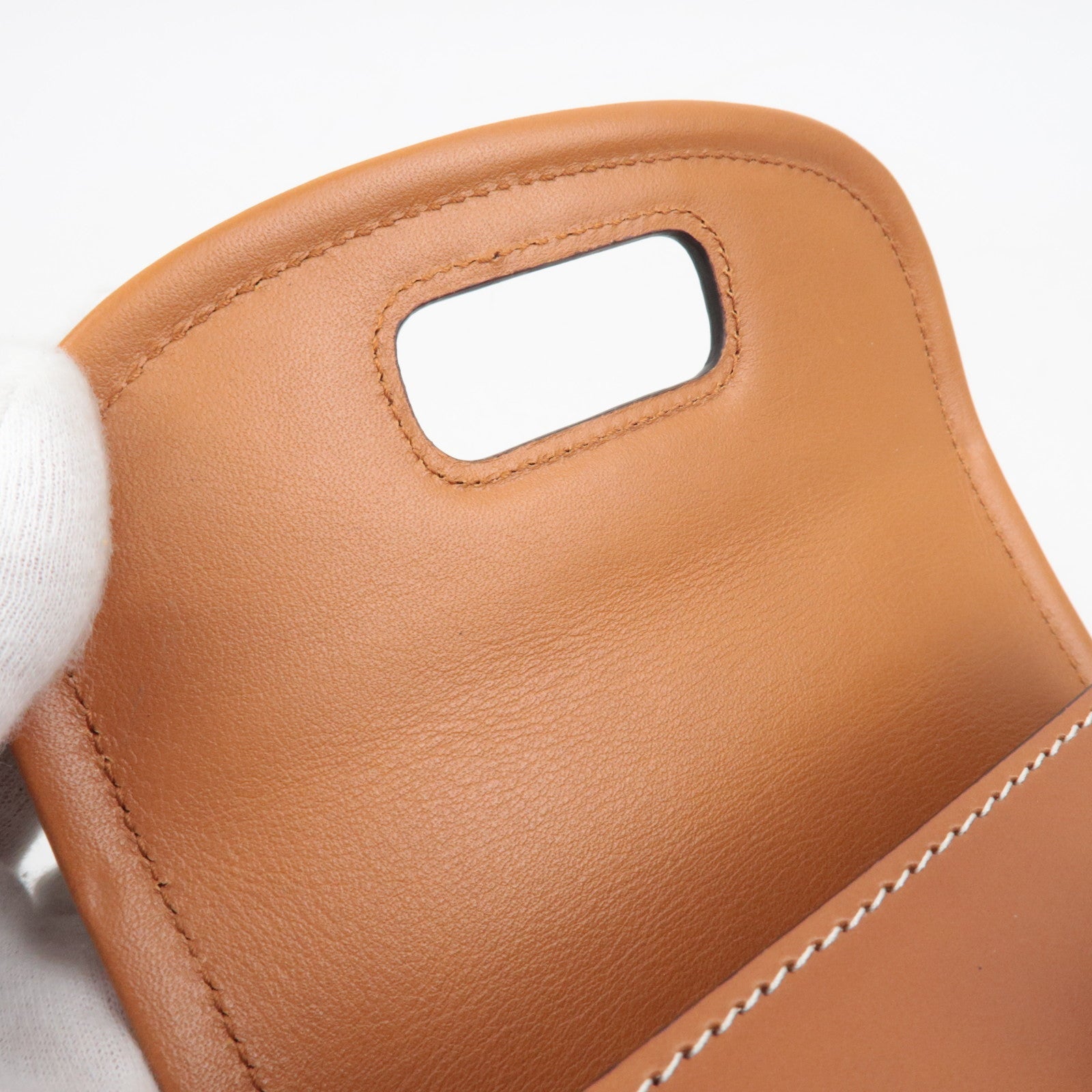 GUCCI Bamboo 1947 Leather 2WAY Mini Belt Bag Brown 681137 *Dust Bag