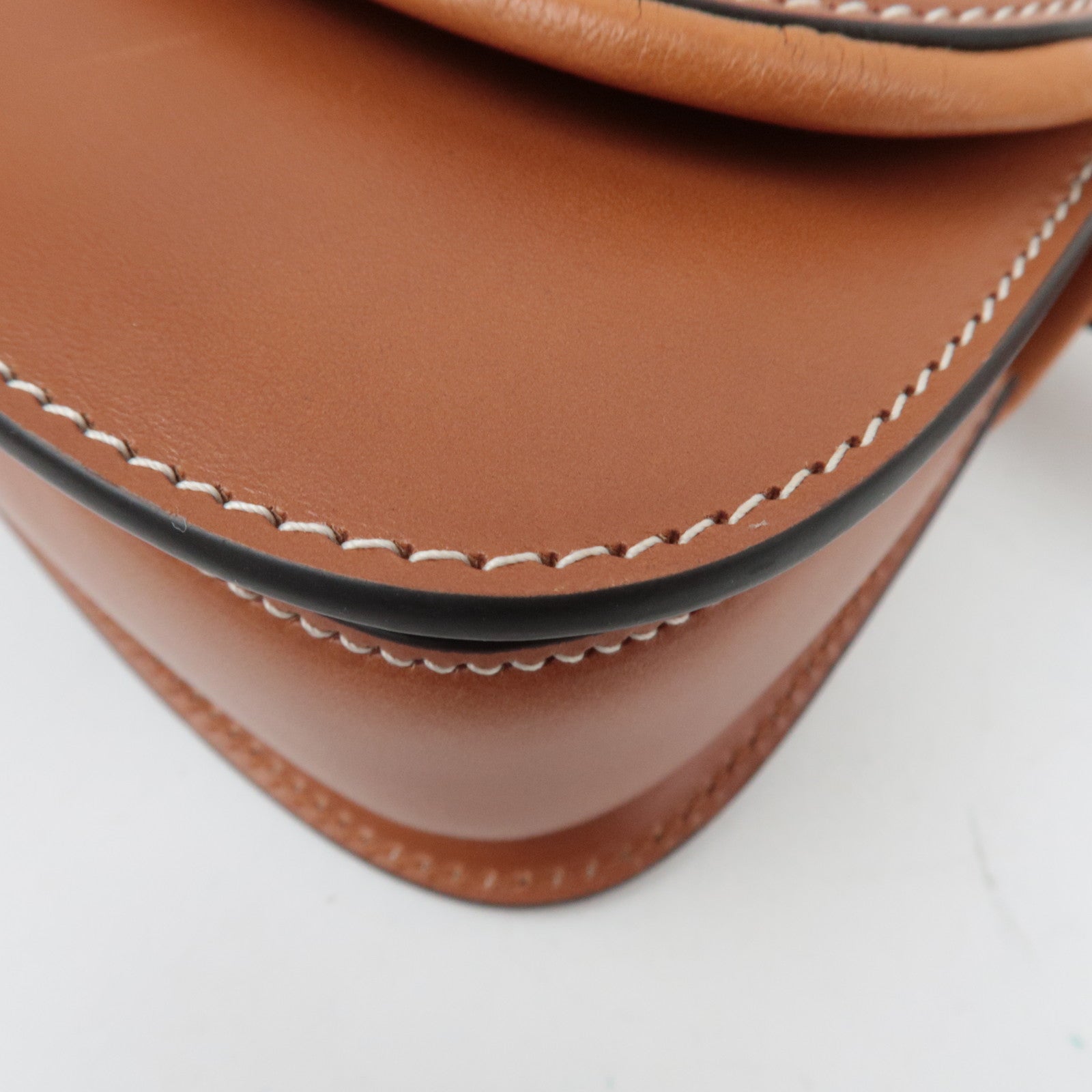 GUCCI Bamboo 1947 Leather 2WAY Mini Belt Bag Brown 681137 *Dust Bag