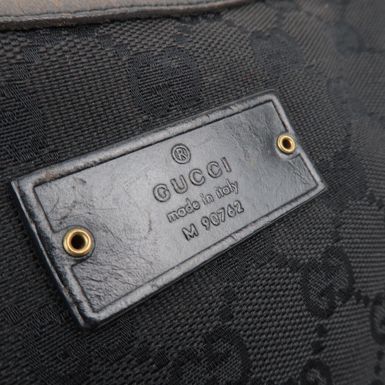 GUCCI GG Canvas Shoulder Bag Black 90762 *Dust Bag