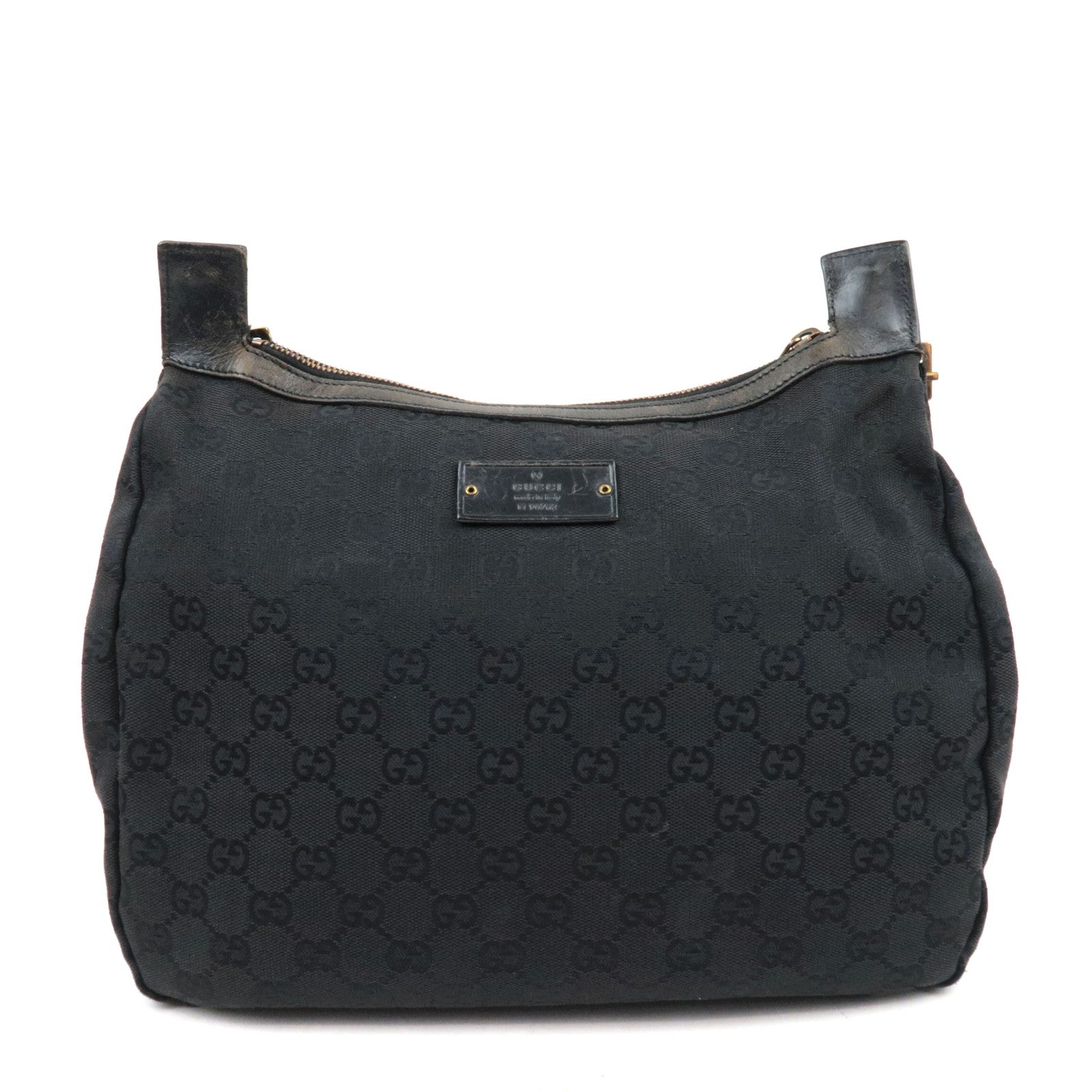 GUCCI GG Canvas Shoulder Bag Black 90762 *Dust Bag