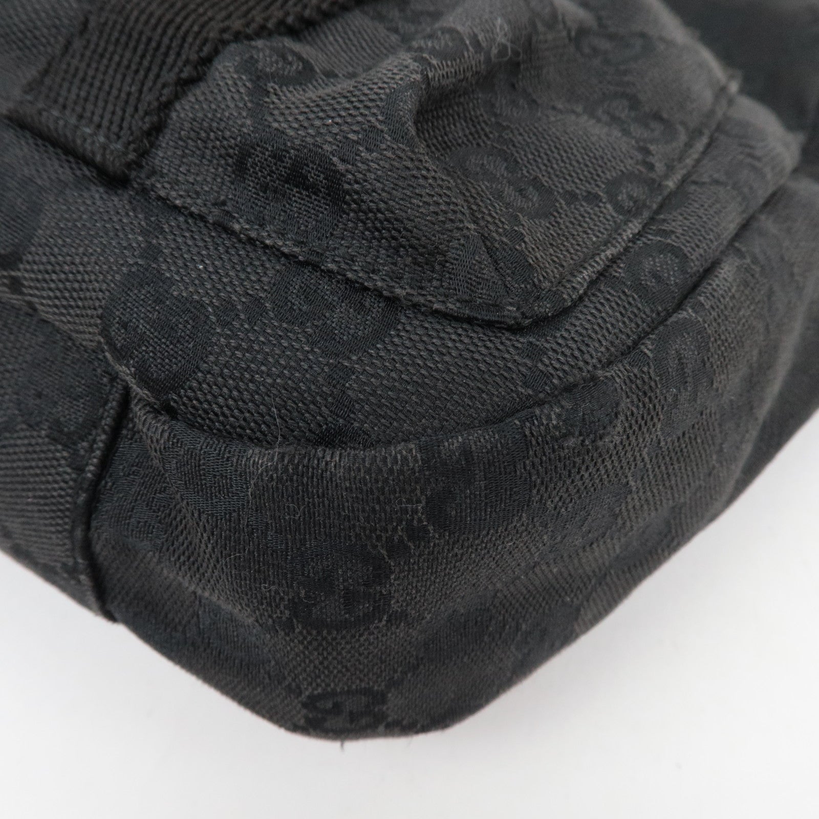 GUCCI GG Canvas Shoulder Bag Black 90762 *Dust Bag