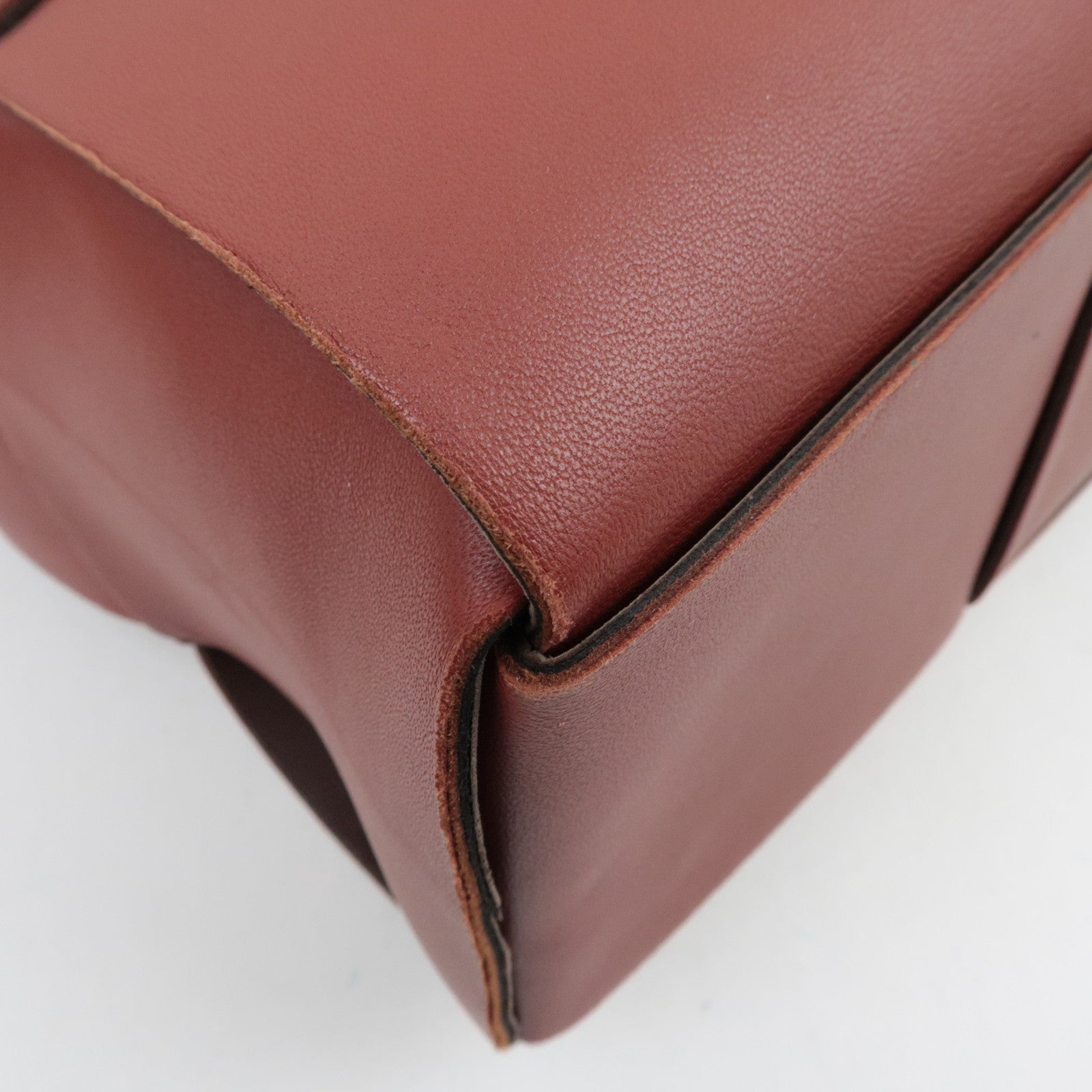 BOTTEGA VENETA Maxi Intrecciato Leather Large Arco Tote Bag Brown *Dust Bag, Pouch