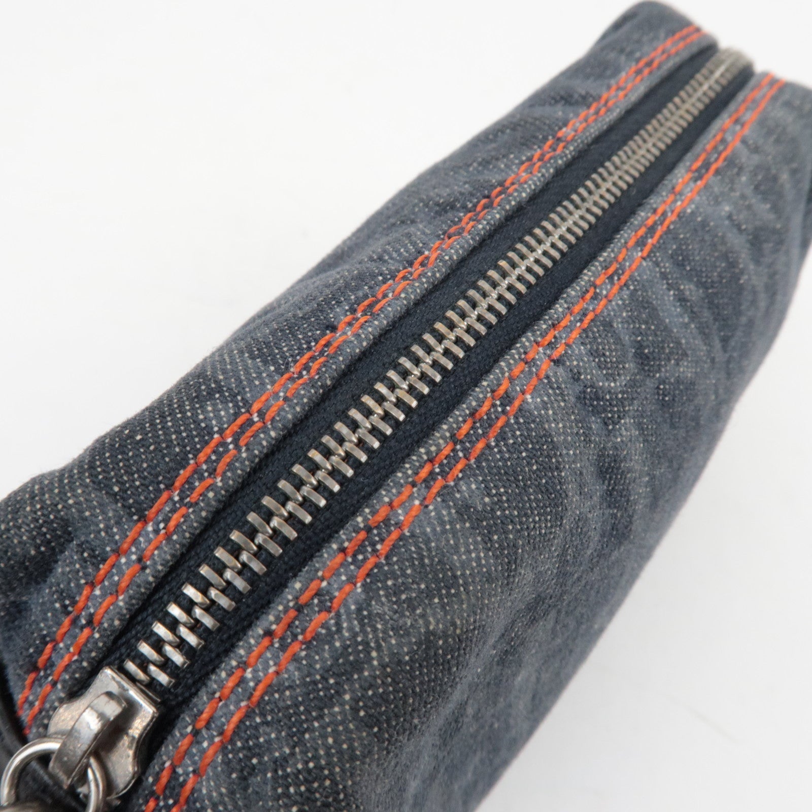 Christian Dior Flight Pouch Cosmetic Pouch Denim Navy