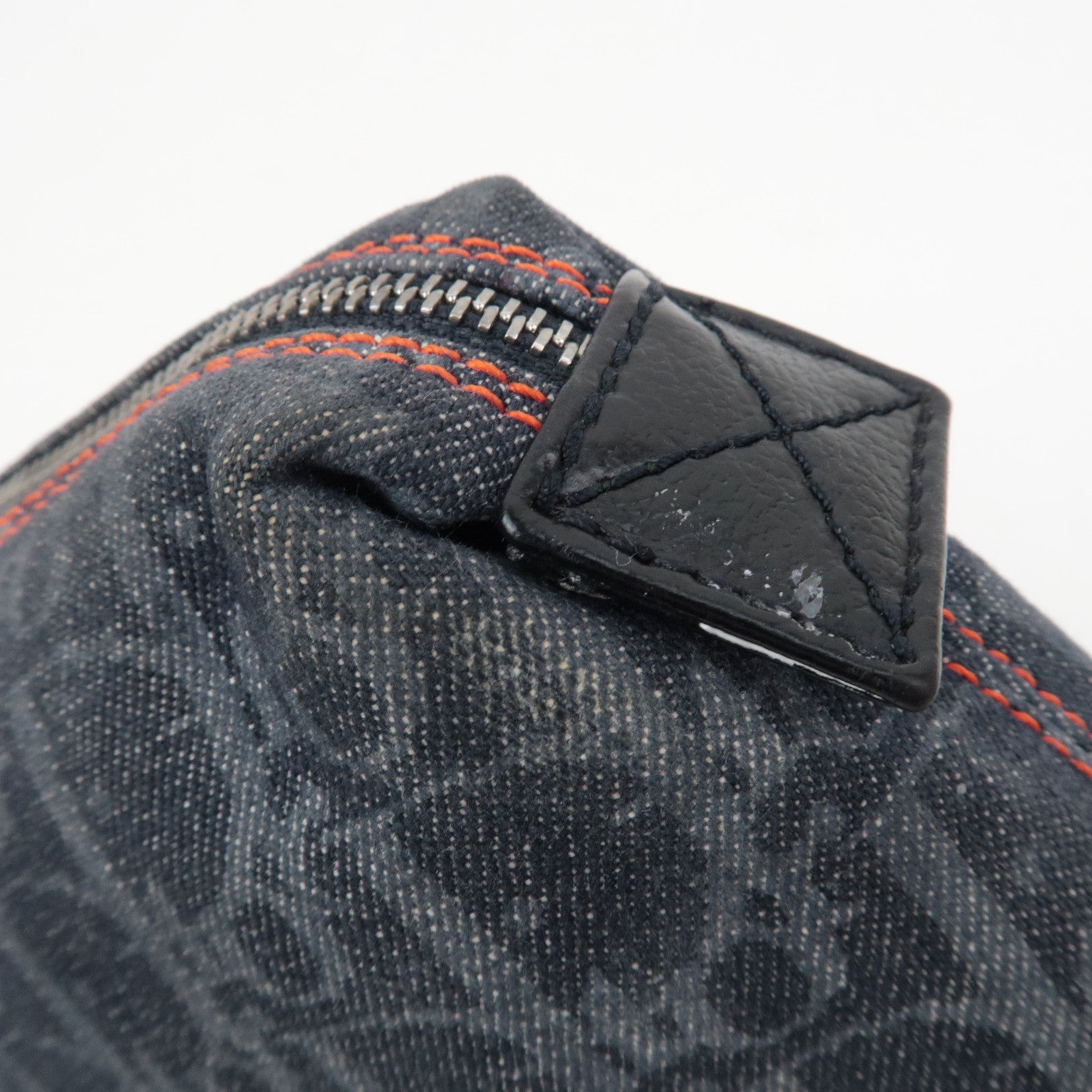 Christian Dior Flight Pouch Cosmetic Pouch Denim Navy