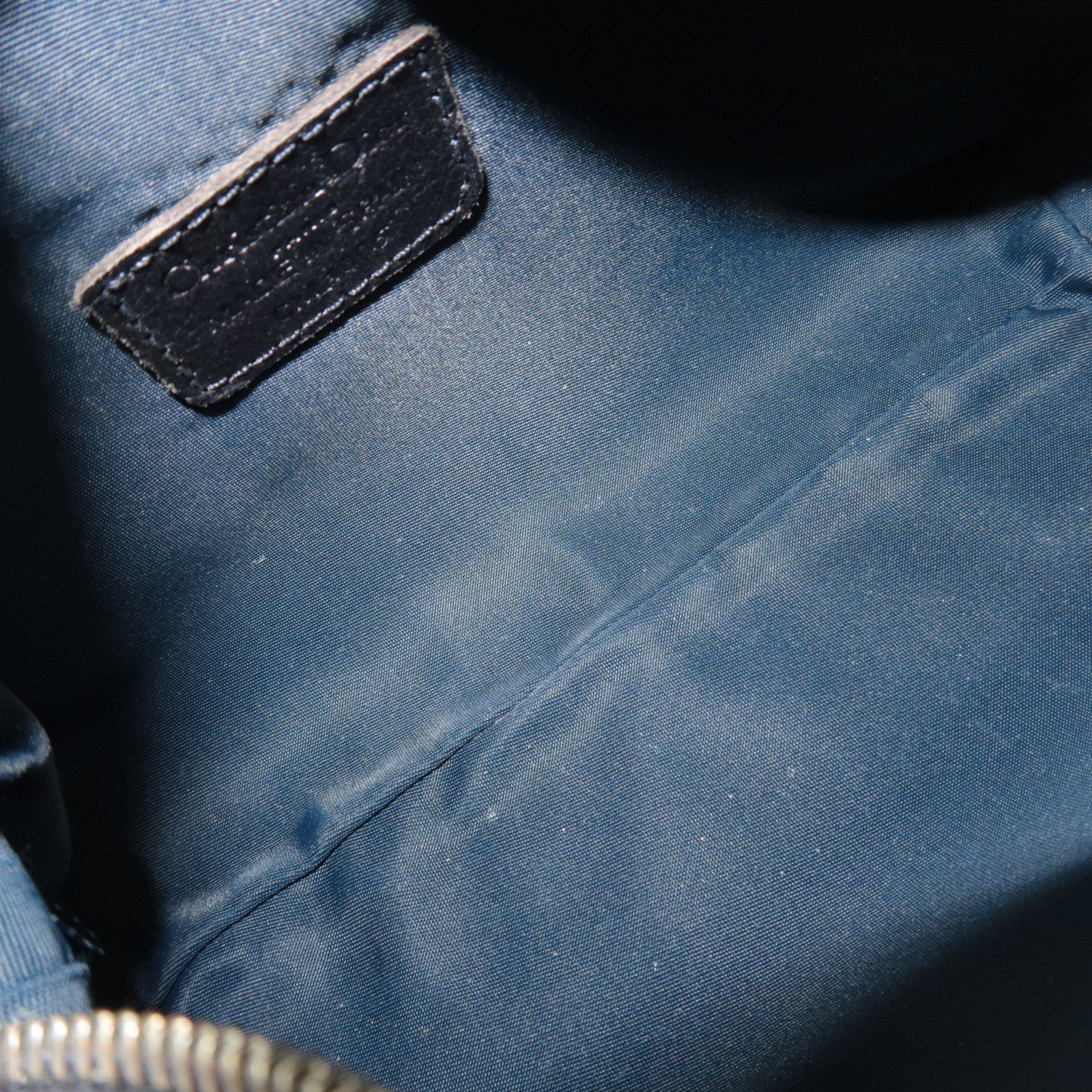 Christian Dior Flight Pouch Cosmetic Pouch Denim Navy