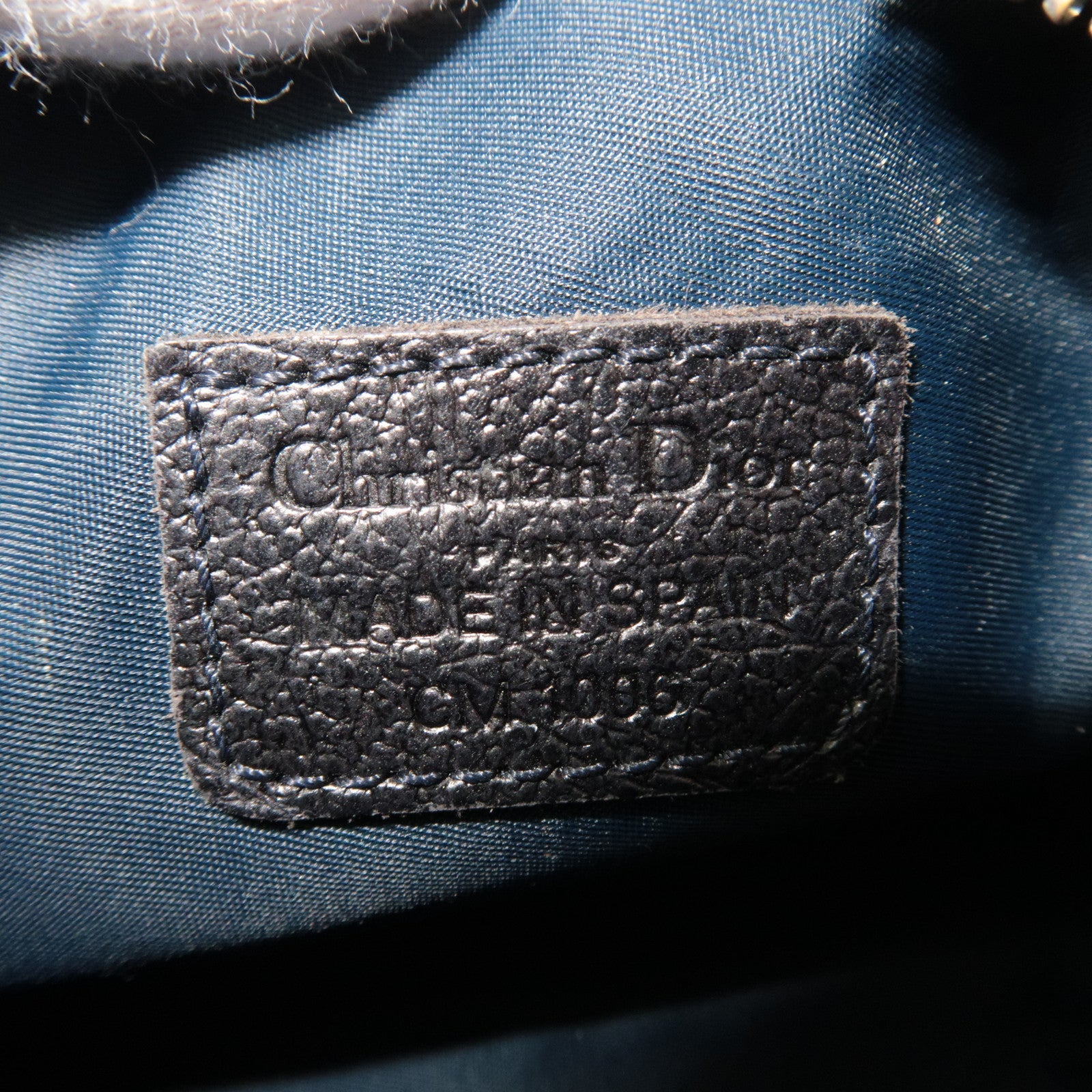 Christian Dior Flight Pouch Cosmetic Pouch Denim Navy