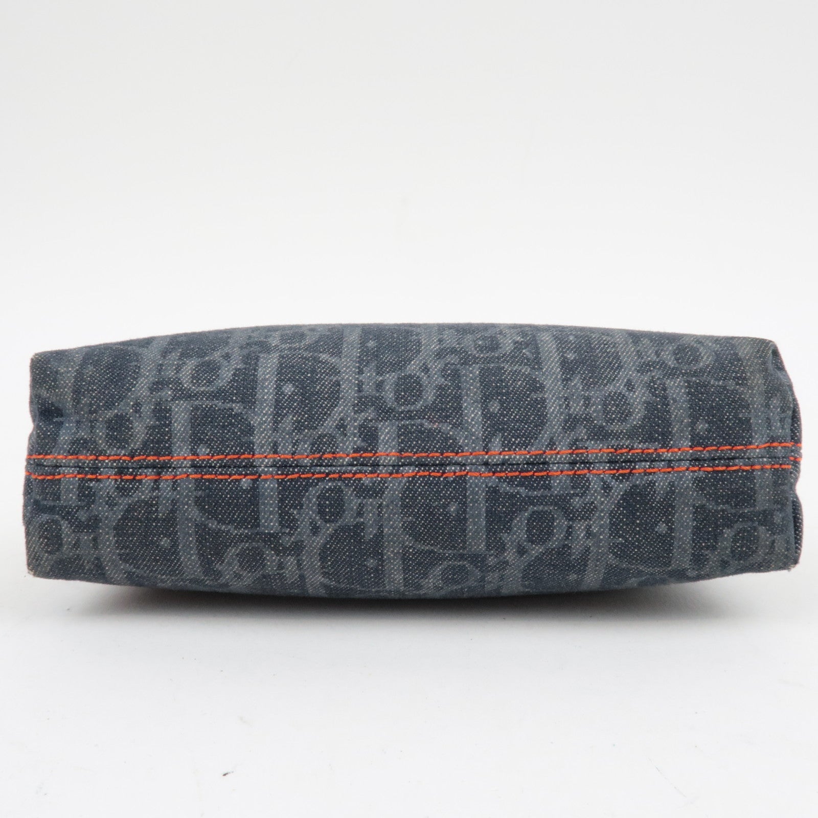 Christian Dior Flight Pouch Cosmetic Pouch Denim Navy