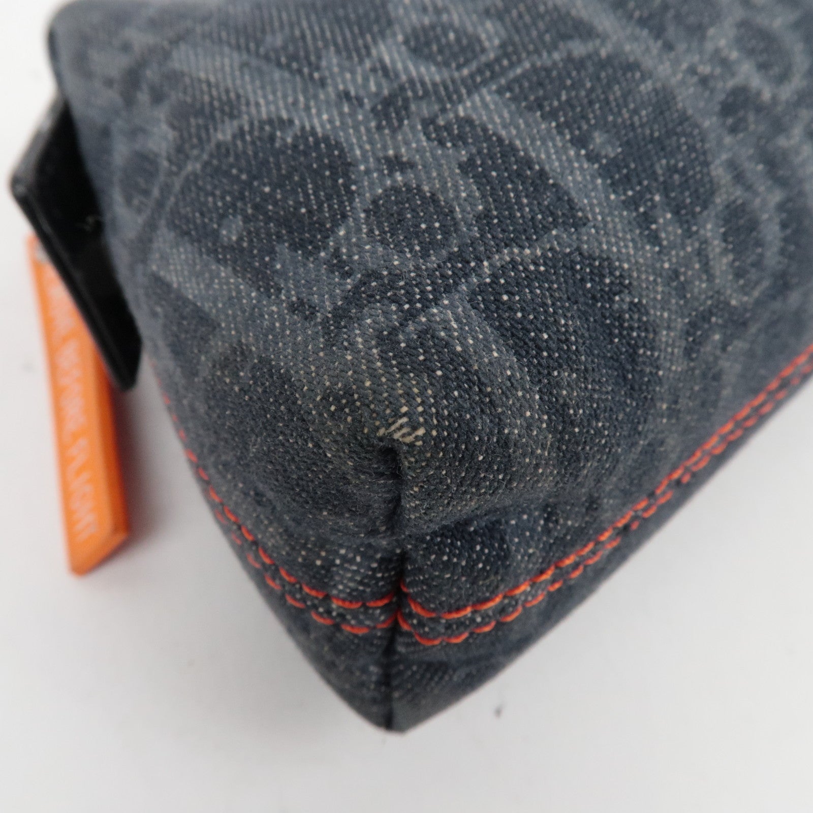 Christian Dior Flight Pouch Cosmetic Pouch Denim Navy