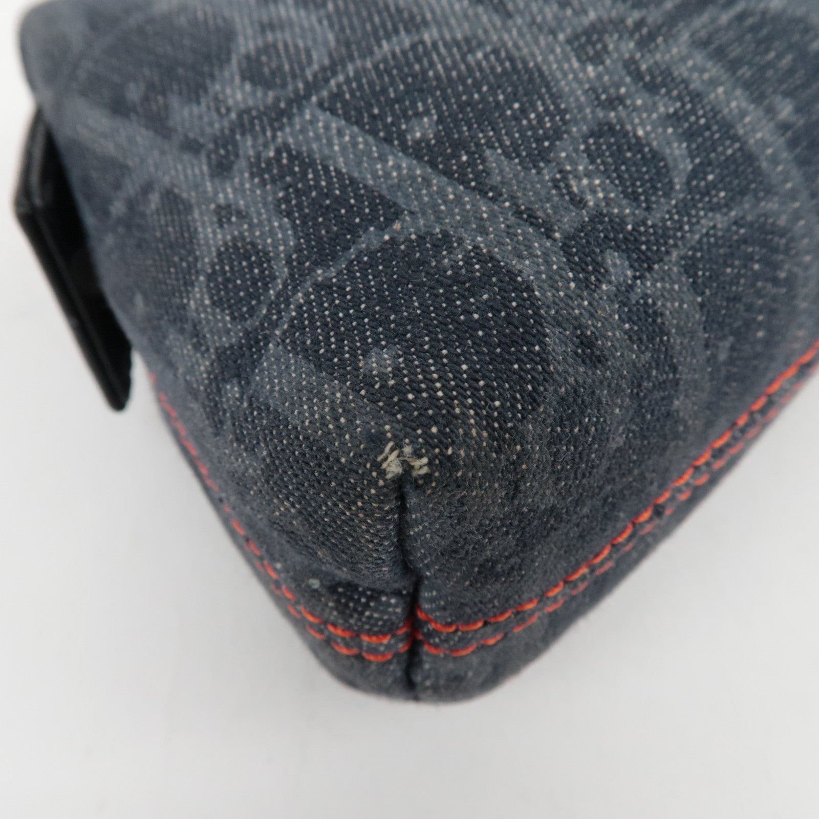 Christian Dior Flight Pouch Cosmetic Pouch Denim Navy