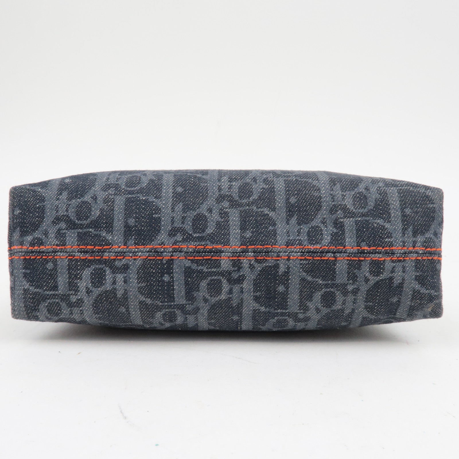 Christian Dior Flight Pouch Cosmetic Pouch Denim Navy