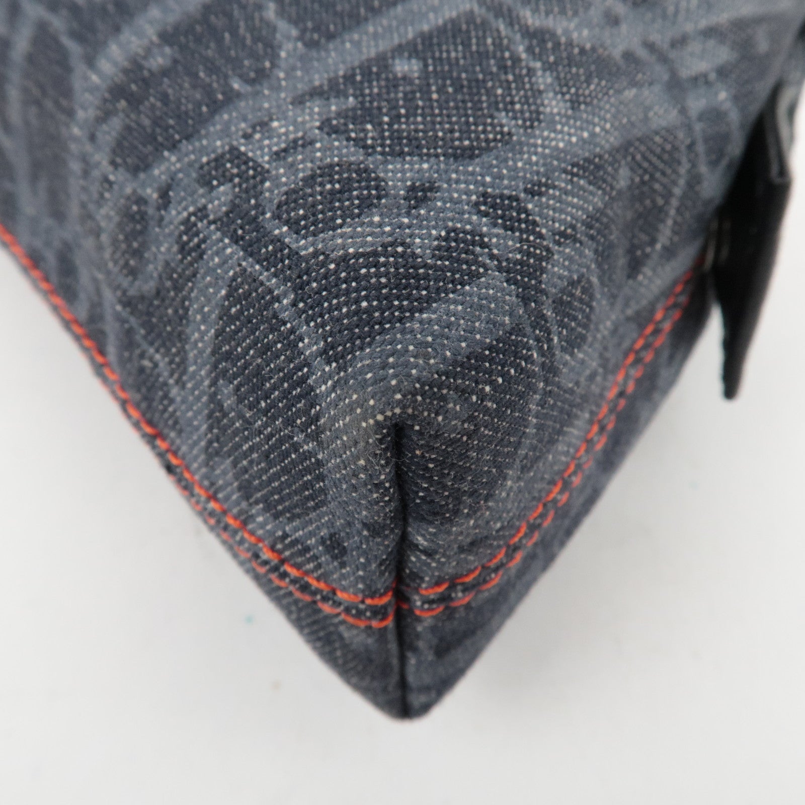 Christian Dior Flight Pouch Cosmetic Pouch Denim Navy