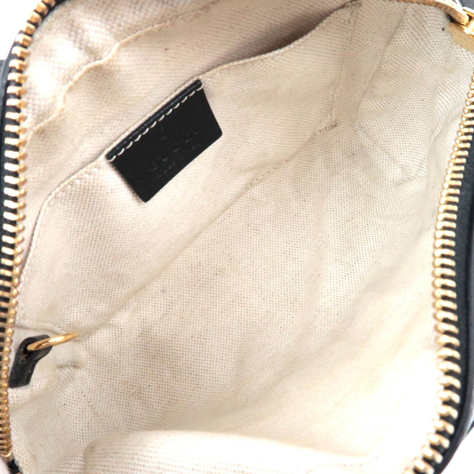 GUCCI Ophidia GG Jaguqard Denim Schoudertas Zwart 517350 *Stofzak