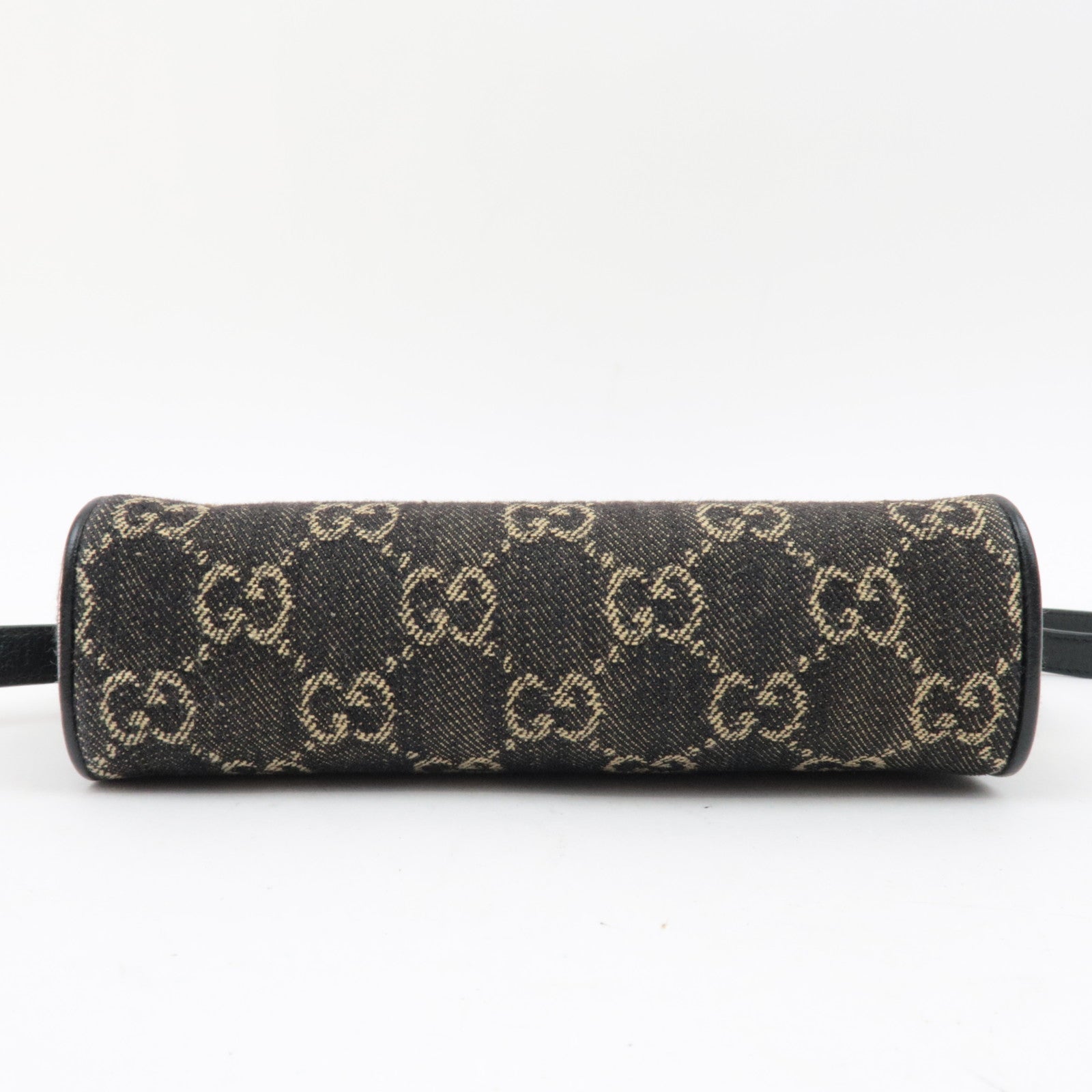 GUCCI Ophidia GG Jaguqard Denim Schoudertas Zwart 517350 *Stofzak