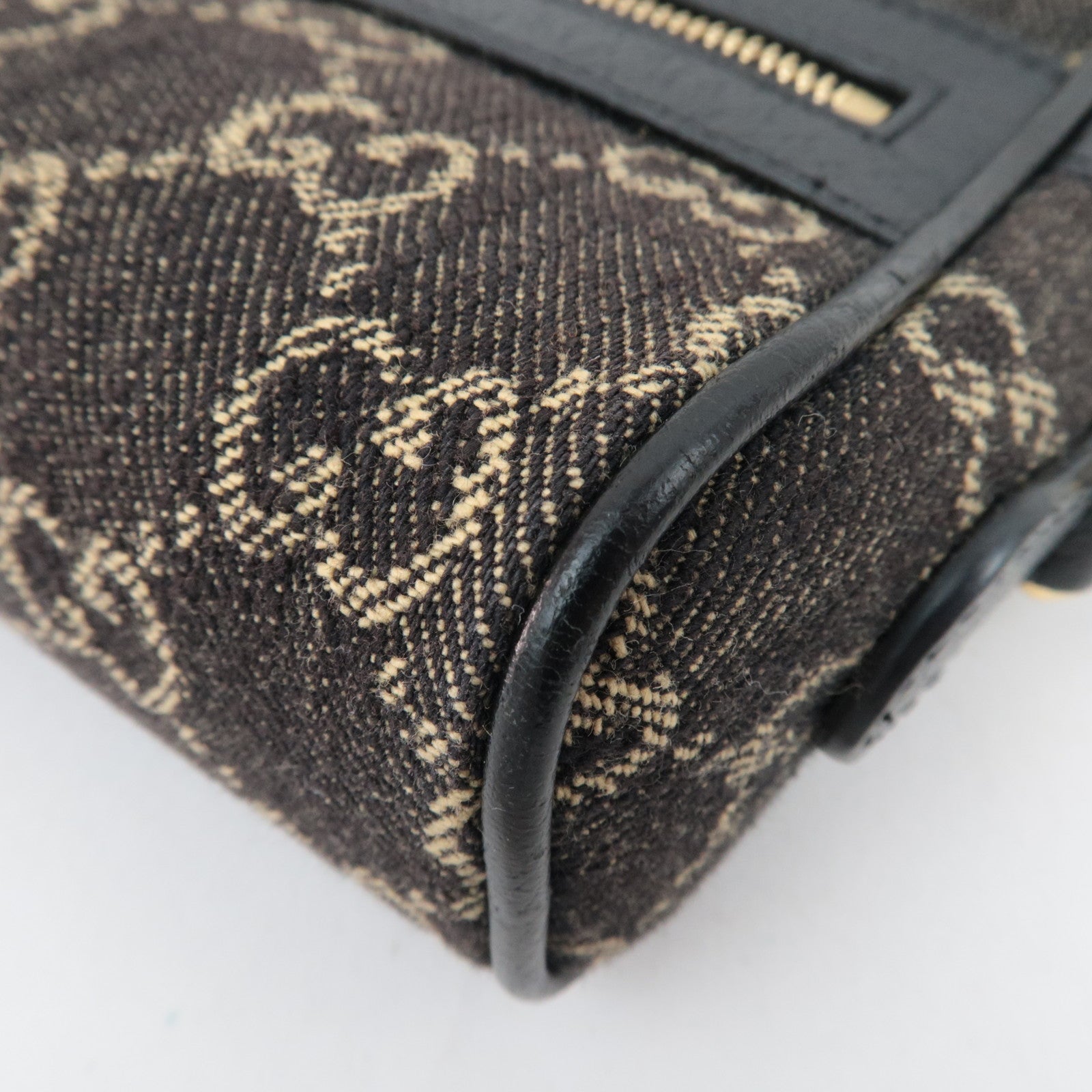 GUCCI Ophidia GG Jaguqard Denim Schoudertas Zwart 517350 *Stofzak